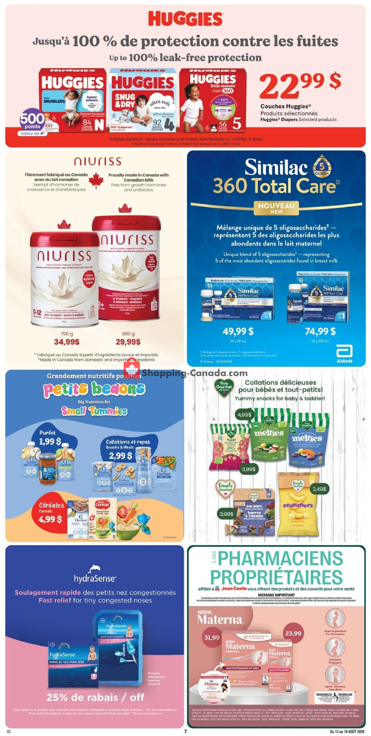 Jean Coutu Pharmacy flyer from Thursday August 13, 2026 to Wednesday August 19, 2026 - page 8