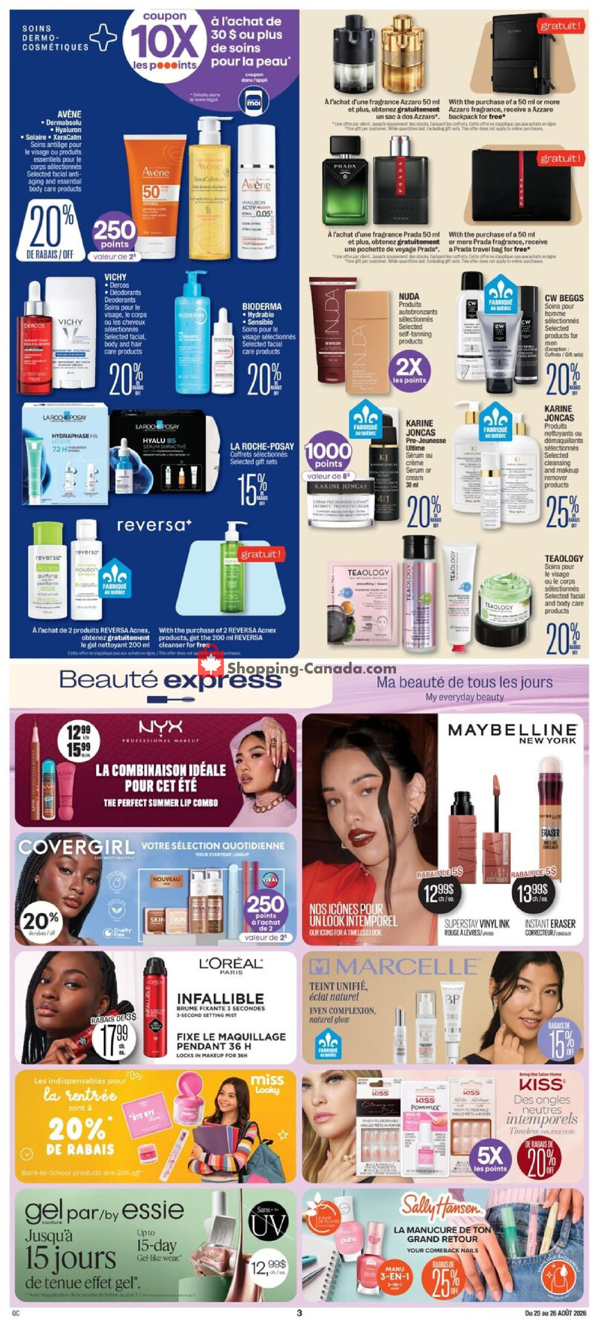 Jean Coutu Pharmacy flyer from Thursday August 20, 2026 to Wednesday August 26, 2026 - page 4