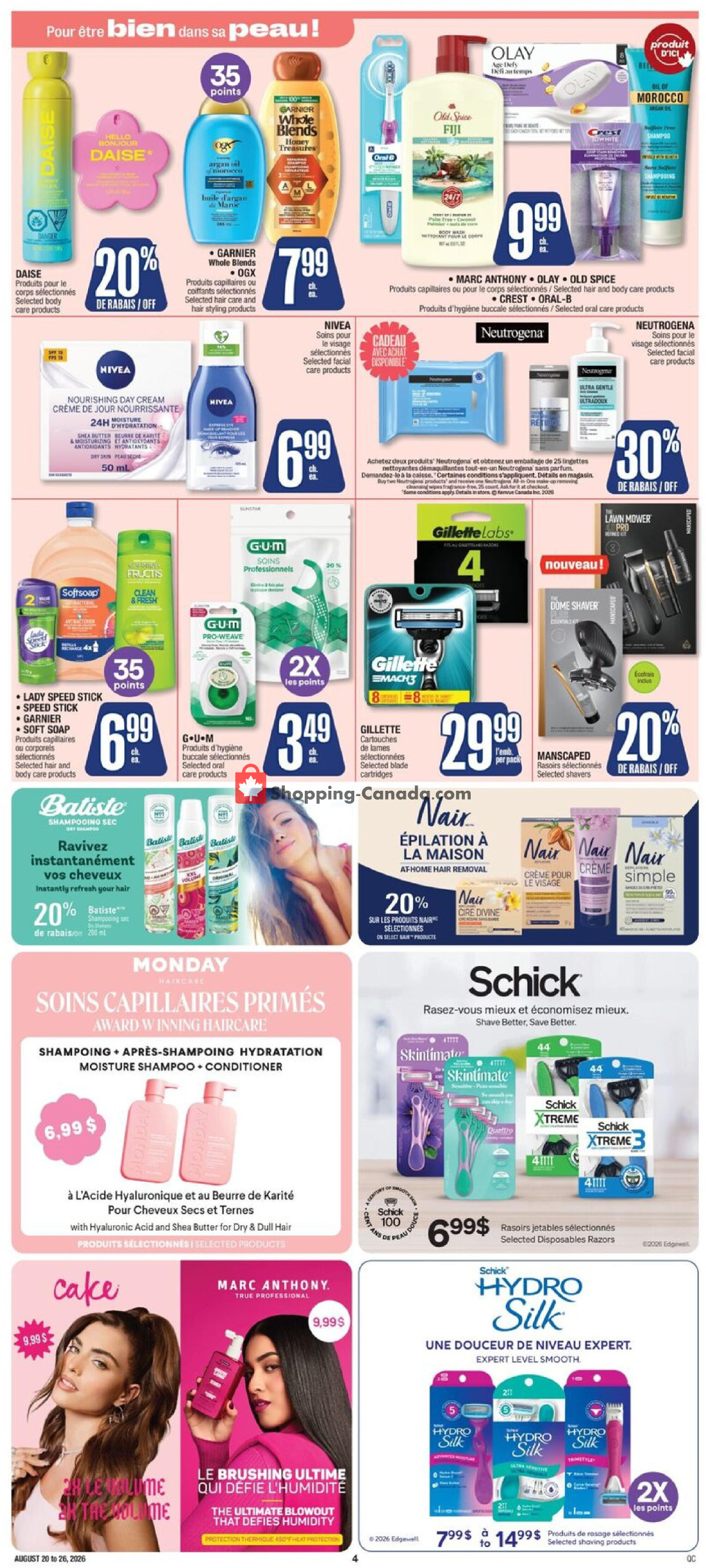 Jean Coutu Pharmacy flyer from Thursday August 20, 2026 to Wednesday August 26, 2026 - page 5
