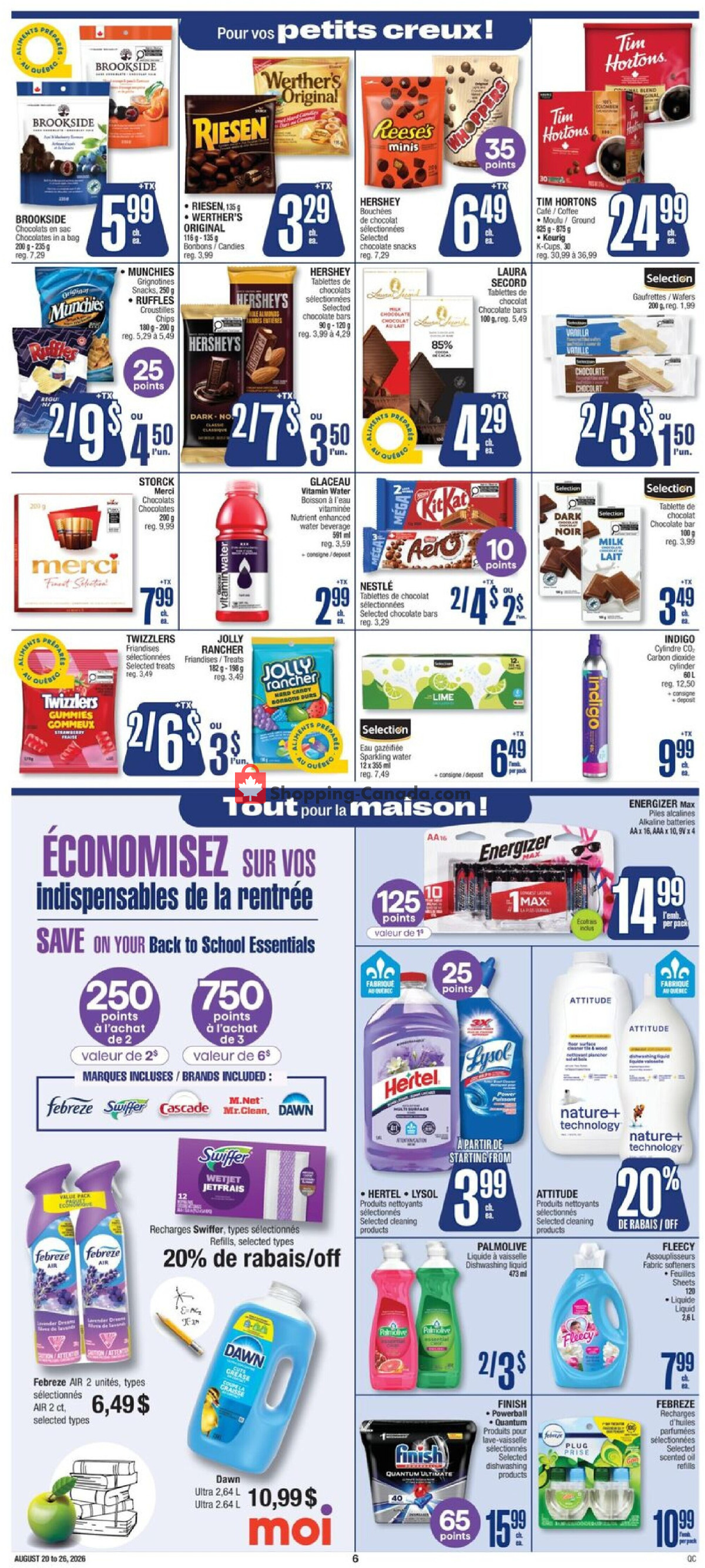 Jean Coutu Pharmacy flyer from Thursday August 20, 2026 to Wednesday August 26, 2026 - page 6