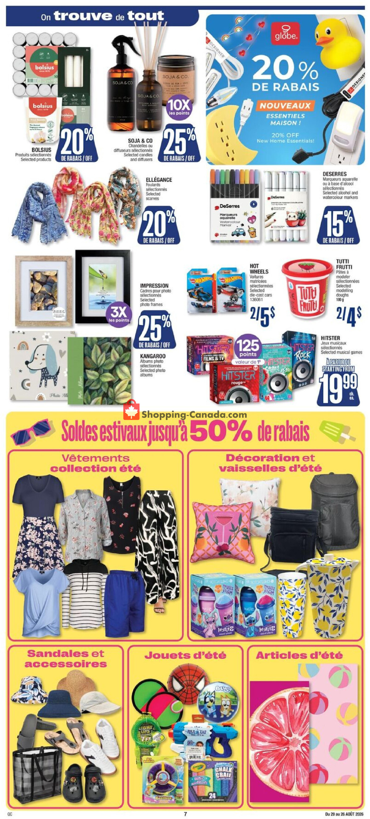 Jean Coutu Pharmacy flyer from Thursday August 20, 2026 to Wednesday August 26, 2026 - page 7