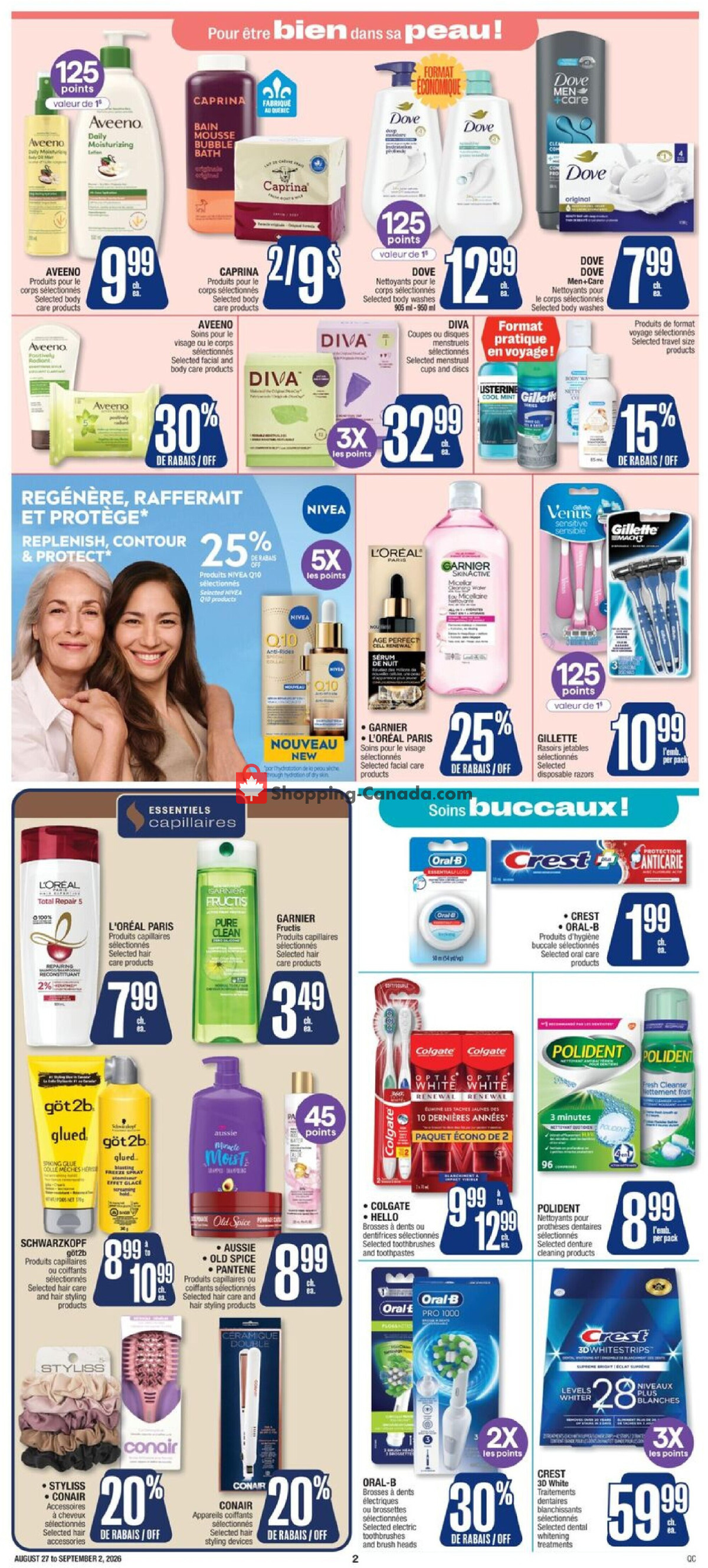 Jean Coutu Pharmacy flyer from Thursday August 27, 2026 to Wednesday September 2, 2026 - page 3
