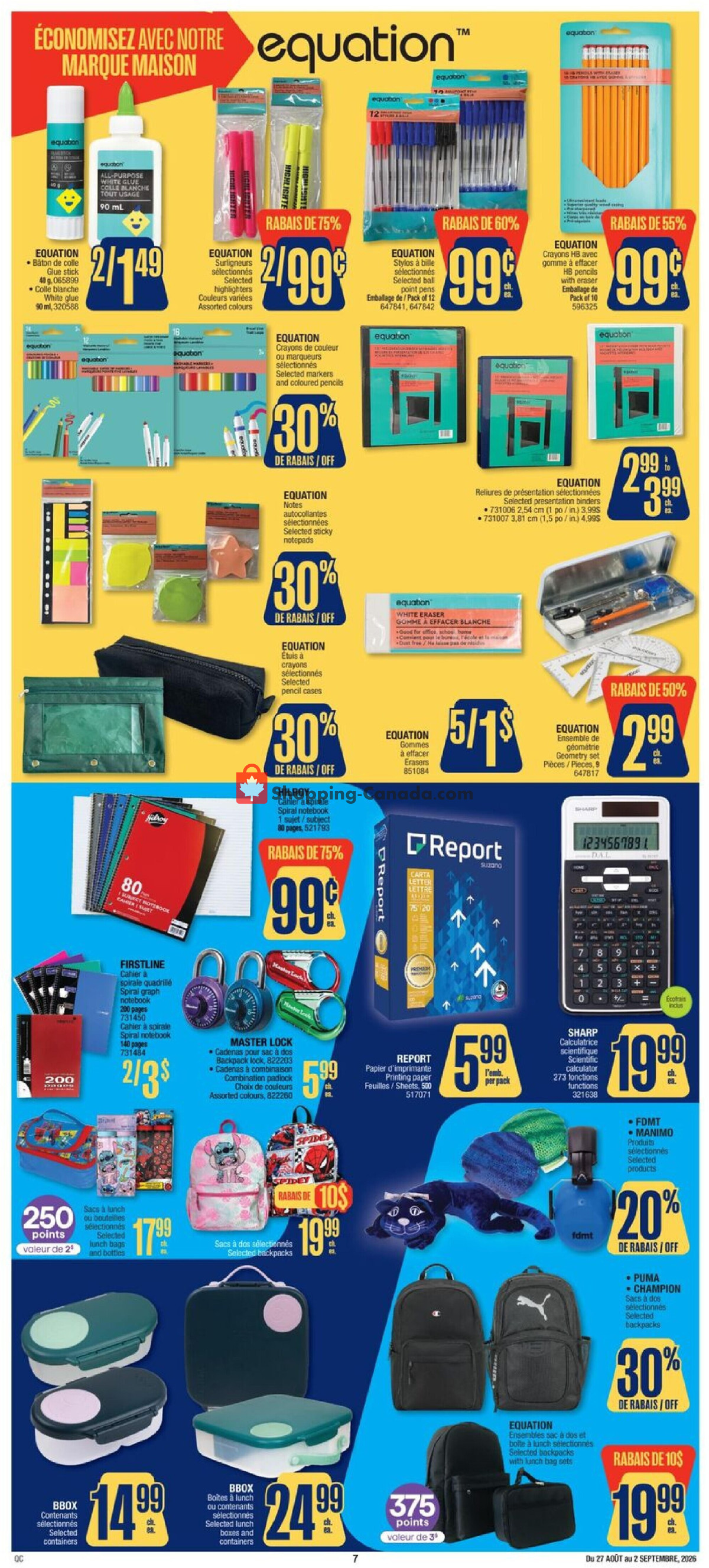 Jean Coutu Pharmacy flyer from Thursday August 27, 2026 to Wednesday September 2, 2026 - page 4