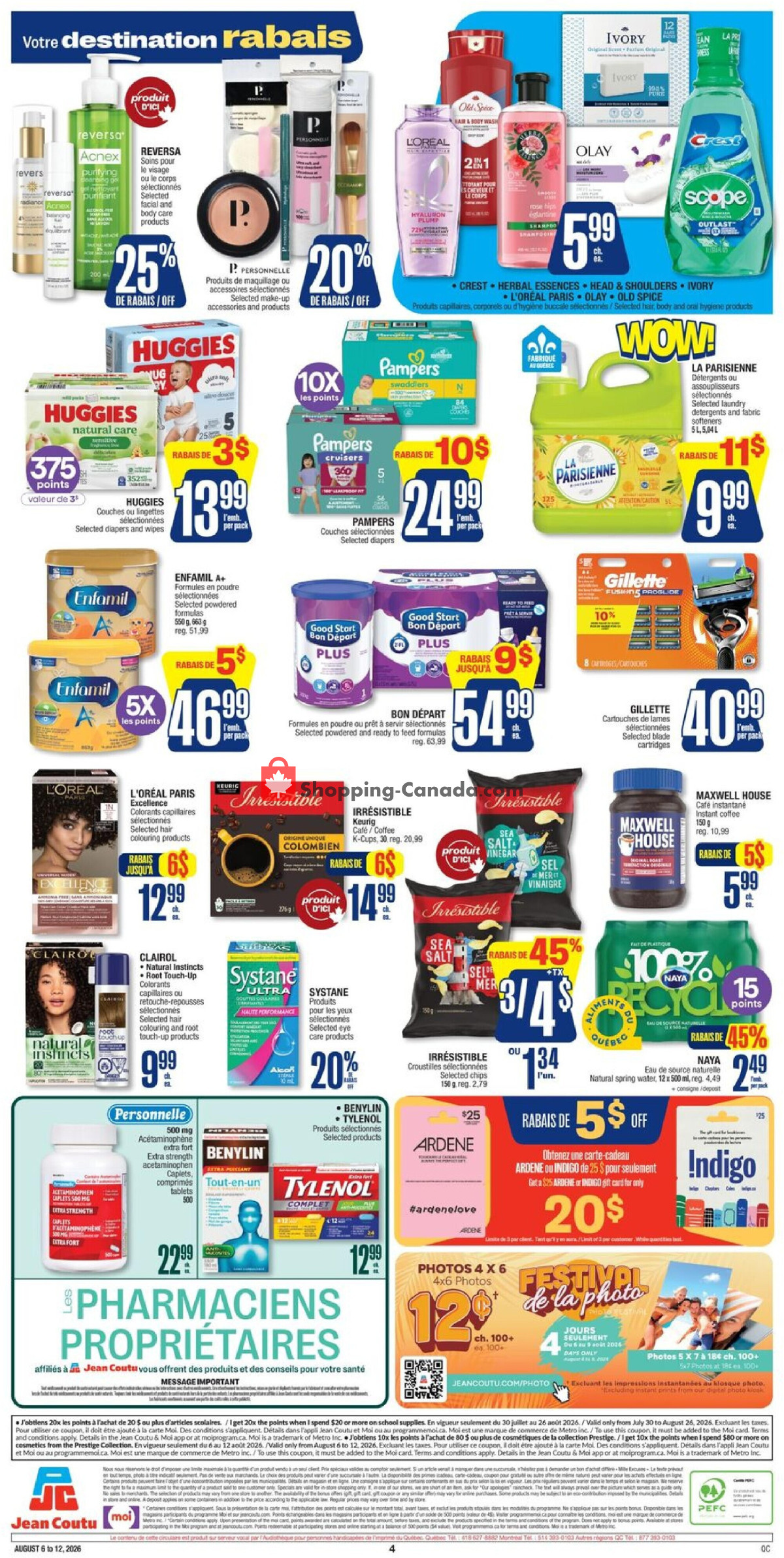 Jean Coutu Pharmacy flyer from Thursday August 6, 2026 to Wednesday August 12, 2026 - page 2