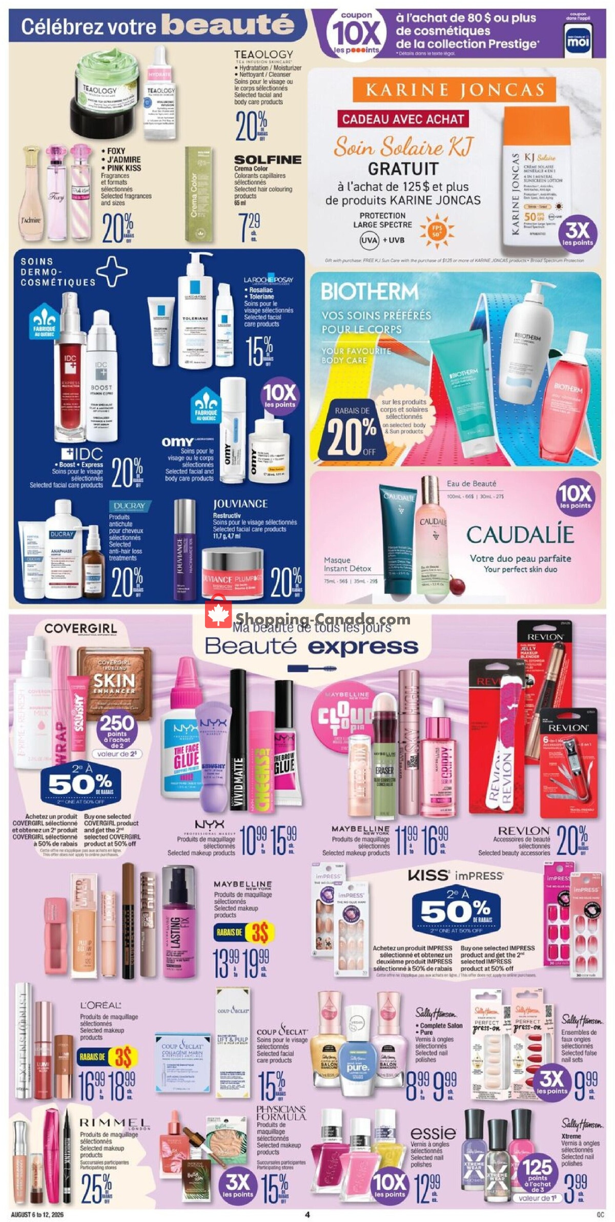 Jean Coutu Pharmacy flyer from Thursday August 6, 2026 to Wednesday August 12, 2026 - page 5