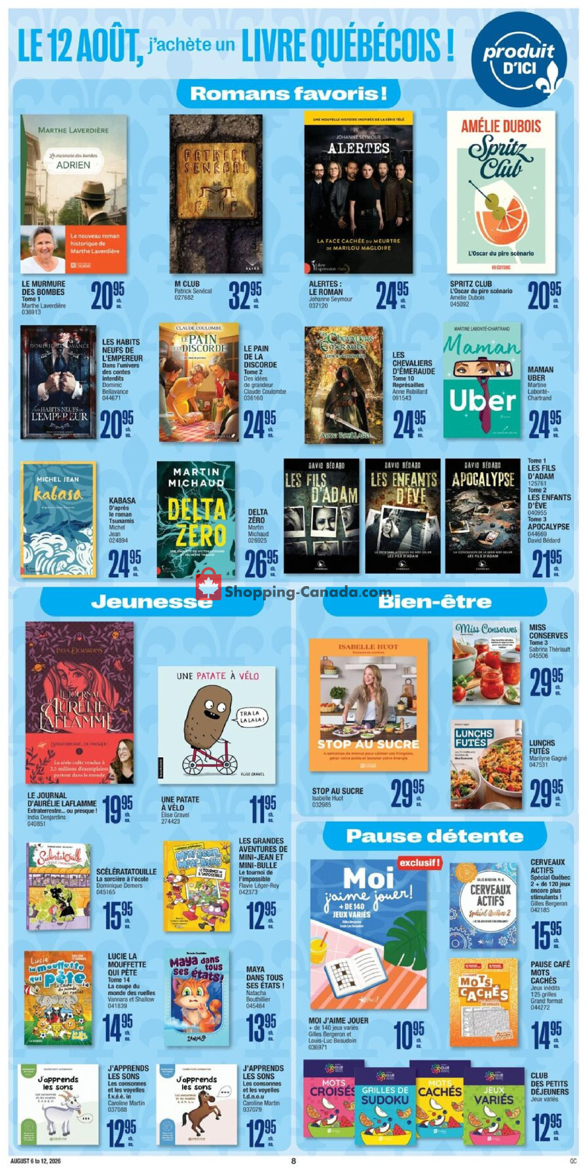 Jean Coutu Pharmacy flyer from Thursday August 6, 2026 to Wednesday August 12, 2026 - page 9