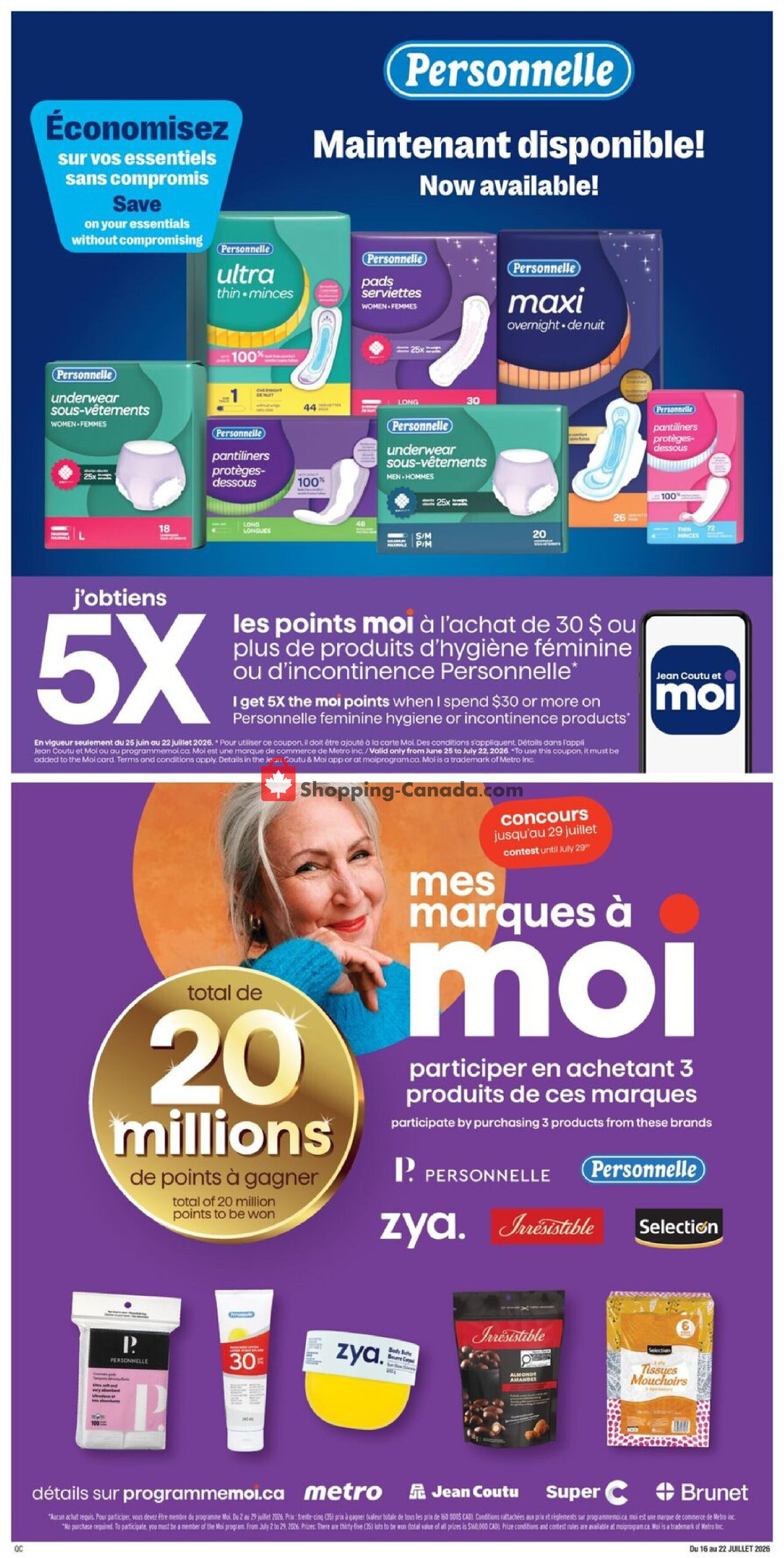 Jean Coutu Pharmacy flyer from Thursday July 16, 2026 to Wednesday July 22, 2026 - page 13