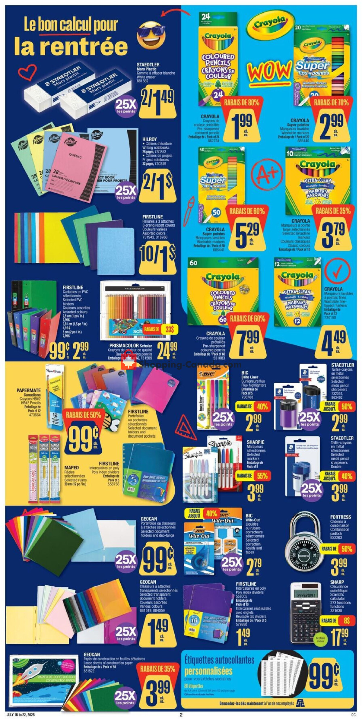Jean Coutu Pharmacy flyer from Thursday July 16, 2026 to Wednesday July 22, 2026 - page 3