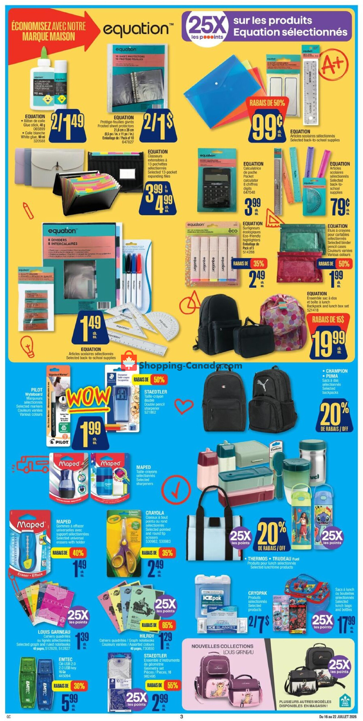 Jean Coutu Pharmacy flyer from Thursday July 16, 2026 to Wednesday July 22, 2026 - page 4