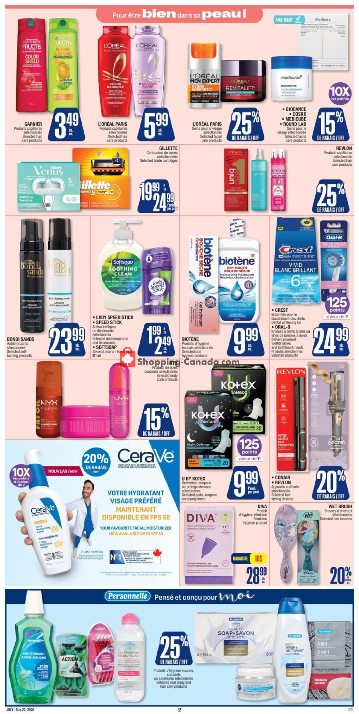 Jean Coutu Pharmacy flyer from Thursday July 16, 2026 to Wednesday July 22, 2026 - page 7
