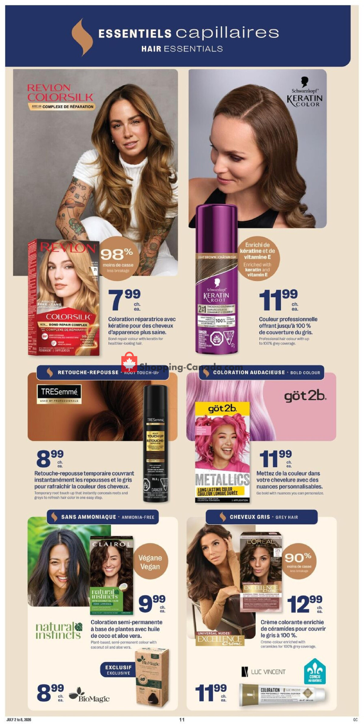 Jean Coutu Pharmacy flyer from Thursday July 2, 2026 to Wednesday July 8, 2026 - page 11