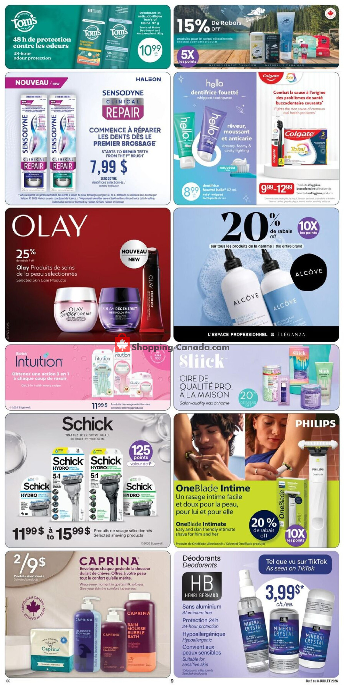 Jean Coutu Pharmacy flyer from Thursday July 2, 2026 to Wednesday July 8, 2026 - page 12