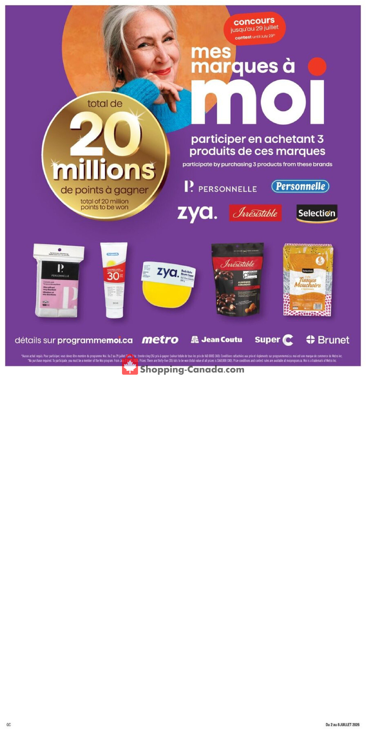 Jean Coutu Pharmacy flyer from Thursday July 2, 2026 to Wednesday July 8, 2026 - page 14