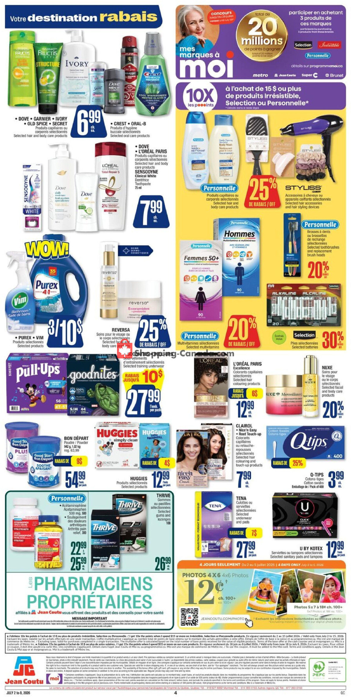 Jean Coutu Pharmacy flyer from Thursday July 2, 2026 to Wednesday July 8, 2026 - page 2