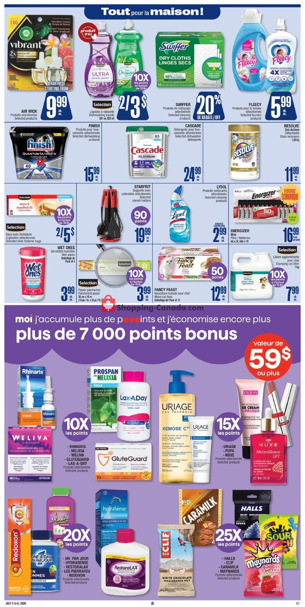 Jean Coutu Pharmacy flyer from Thursday July 2, 2026 to Wednesday July 8, 2026 - page 8