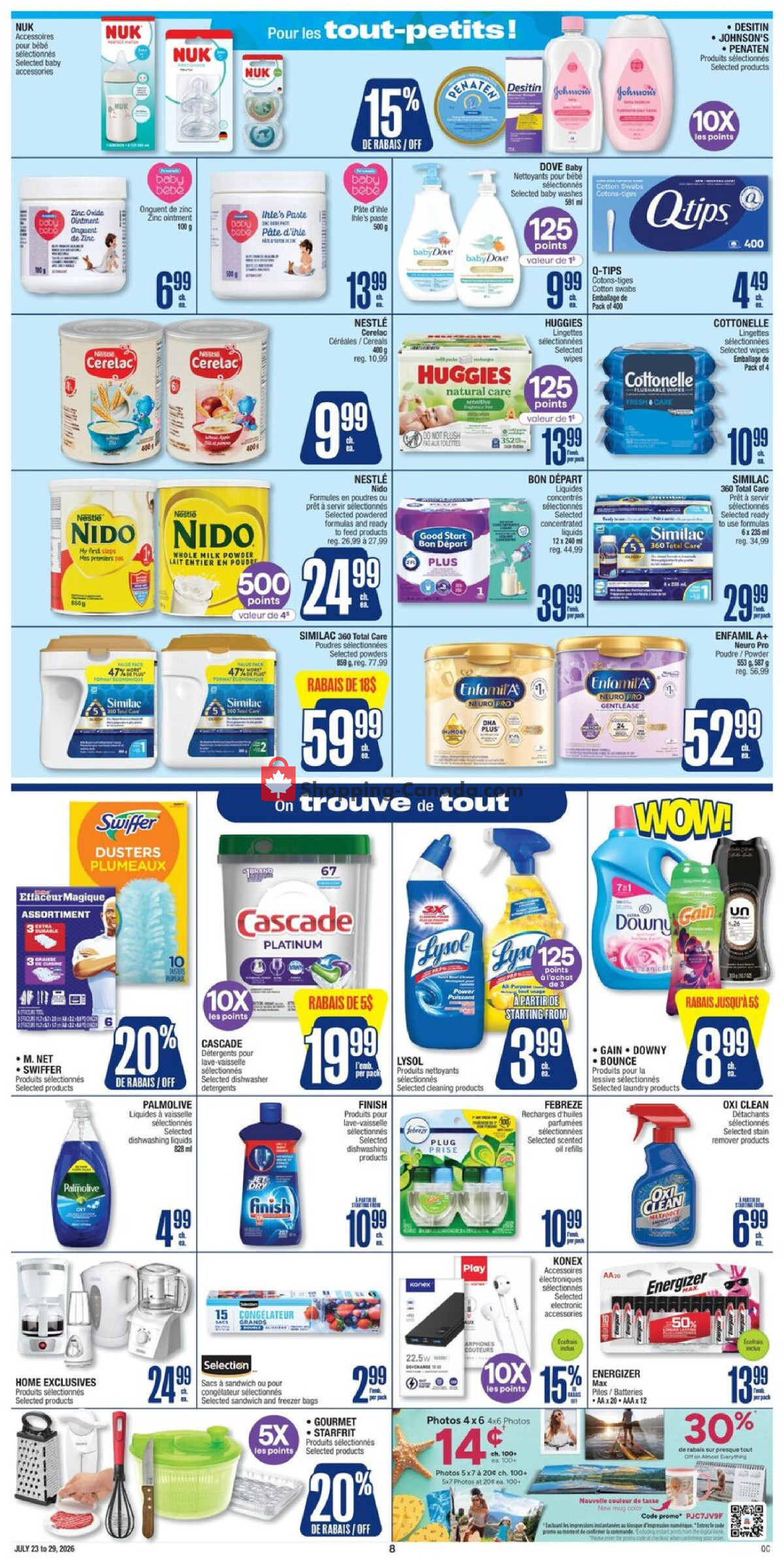 Jean Coutu Pharmacy flyer from Thursday July 23, 2026 to Wednesday July 29, 2026 - page 10
