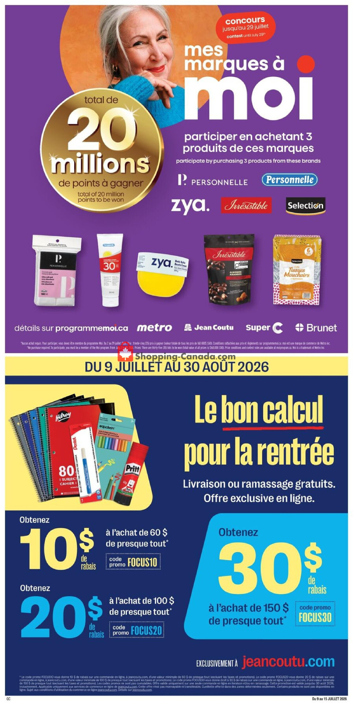 Jean Coutu Pharmacy flyer from Thursday July 9, 2026 to Wednesday July 15, 2026 - page 13