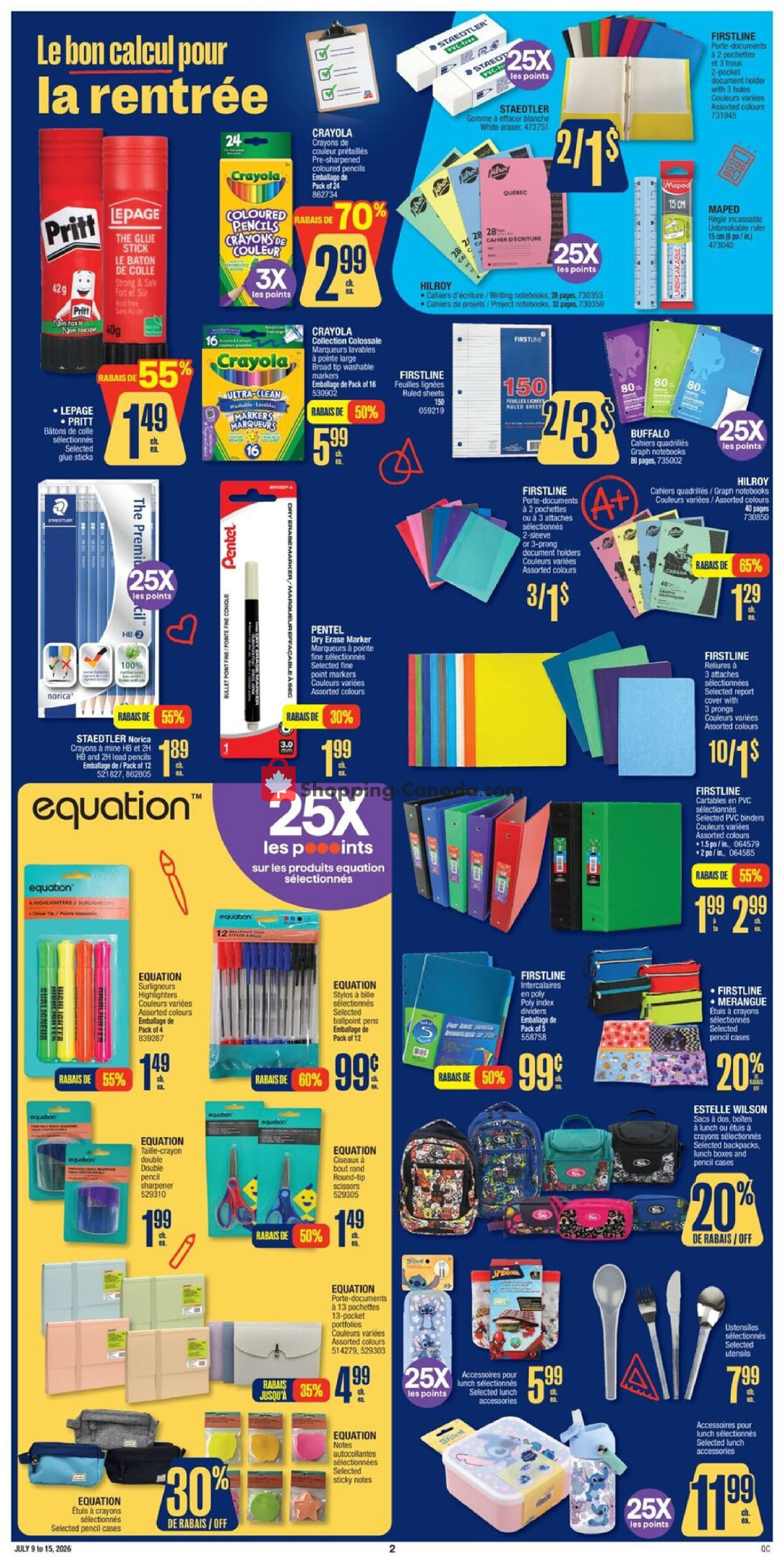 Jean Coutu Pharmacy flyer from Thursday July 9, 2026 to Wednesday July 15, 2026 - page 4