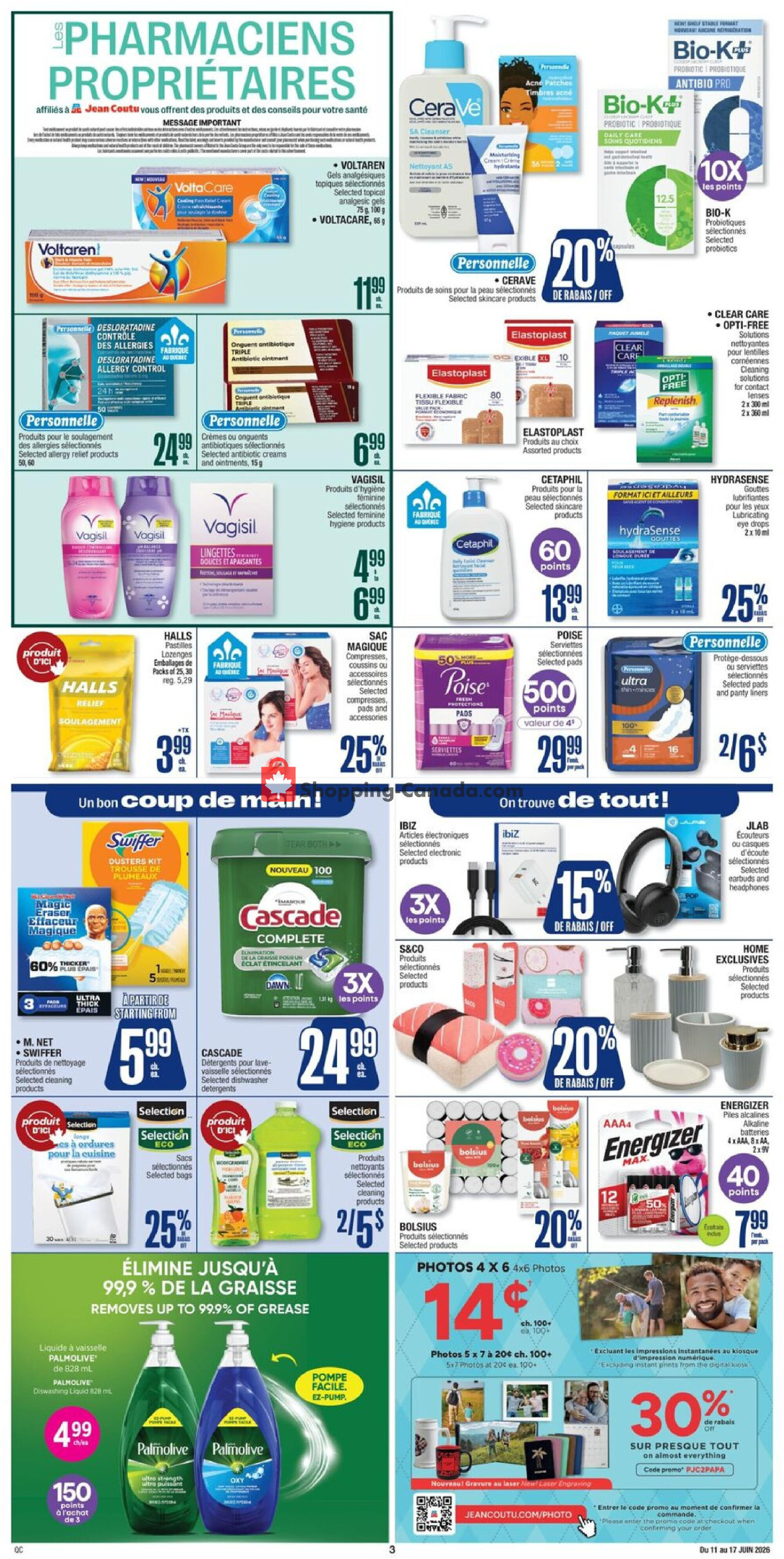 Jean Coutu Pharmacy flyer from Thursday June 11, 2026 to Wednesday June 17, 2026 - page 8