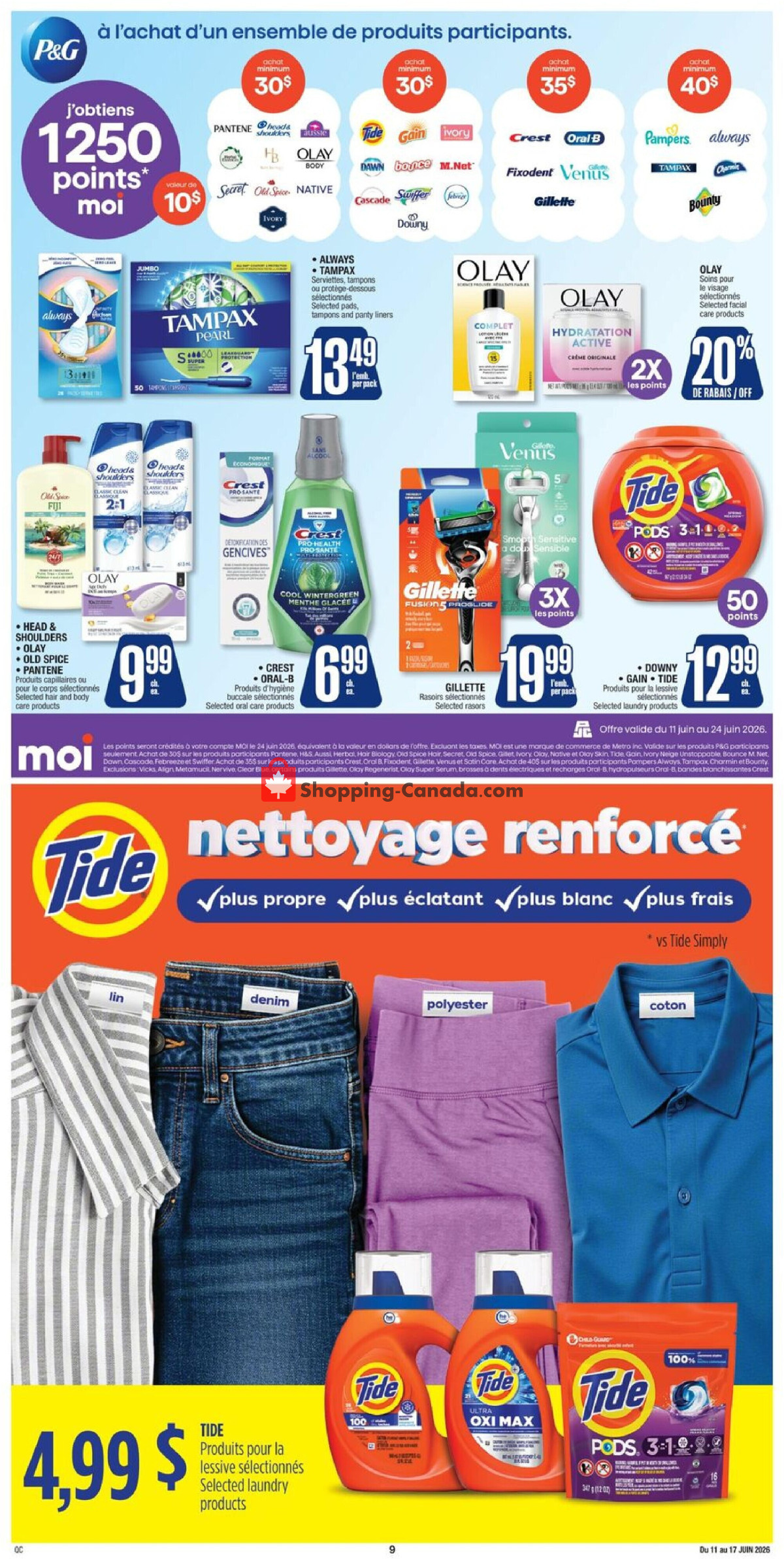 Jean Coutu Pharmacy flyer from Thursday June 11, 2026 to Wednesday June 17, 2026 - page 9