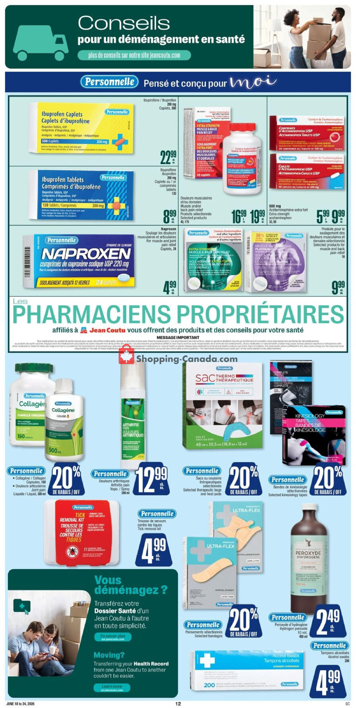 Jean Coutu Pharmacy flyer from Thursday June 18, 2026 to Wednesday June 24, 2026 - page 13