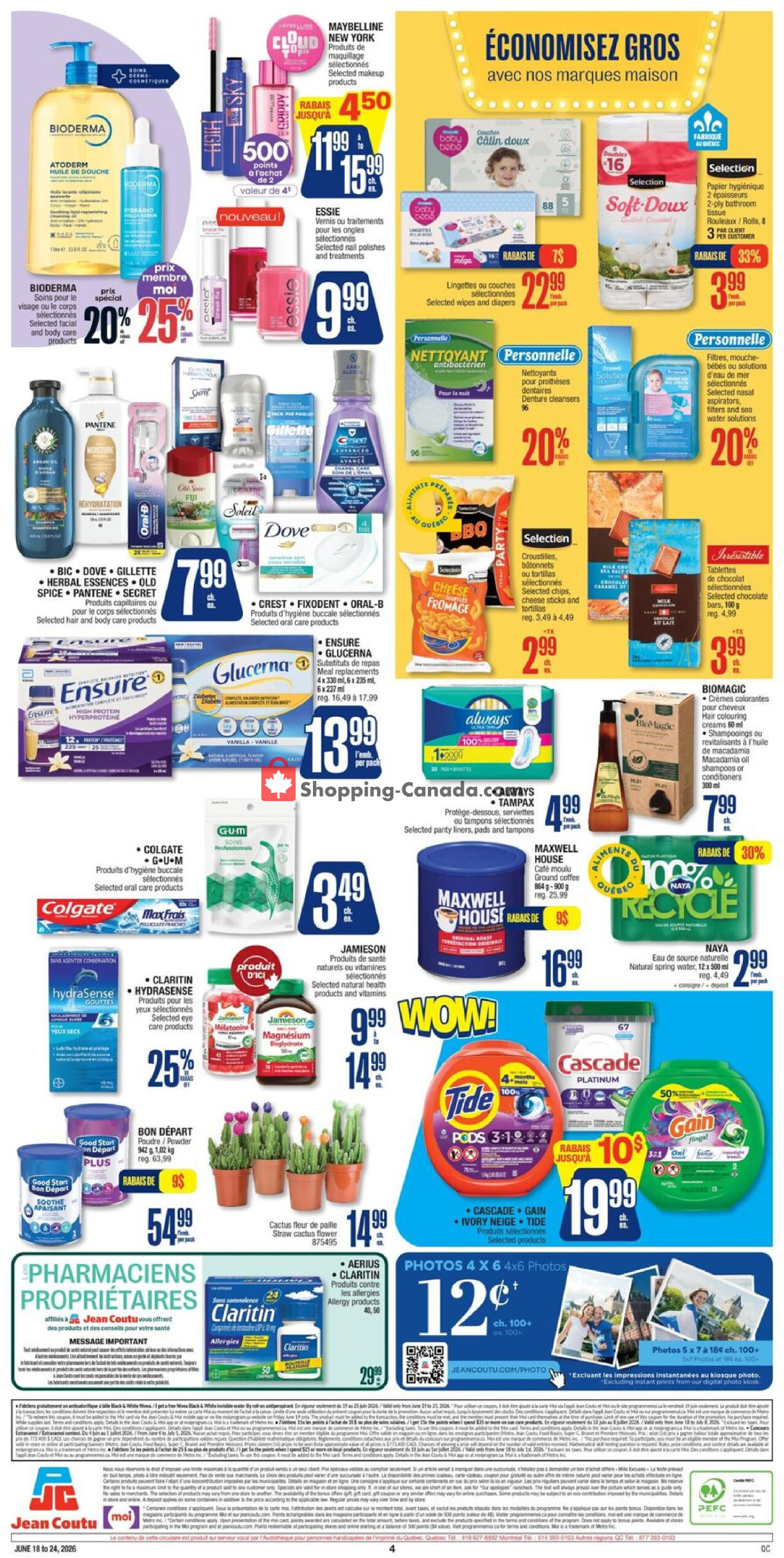 Jean Coutu Pharmacy flyer from Thursday June 18, 2026 to Wednesday June 24, 2026 - page 2