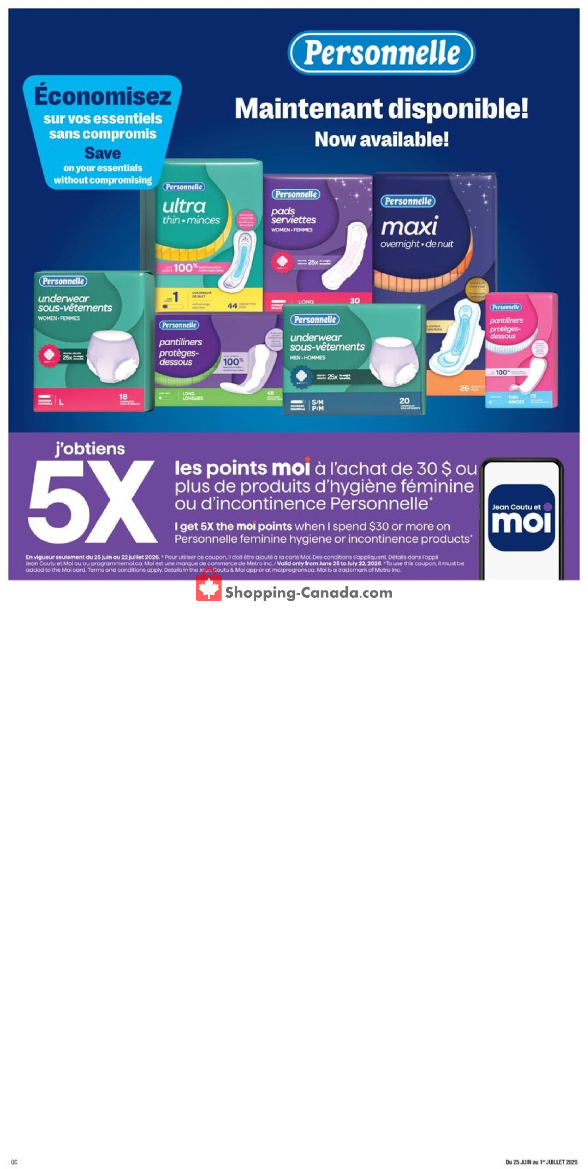 Jean Coutu Pharmacy flyer from Thursday June 25, 2026 to Wednesday July 1, 2026 - page 13
