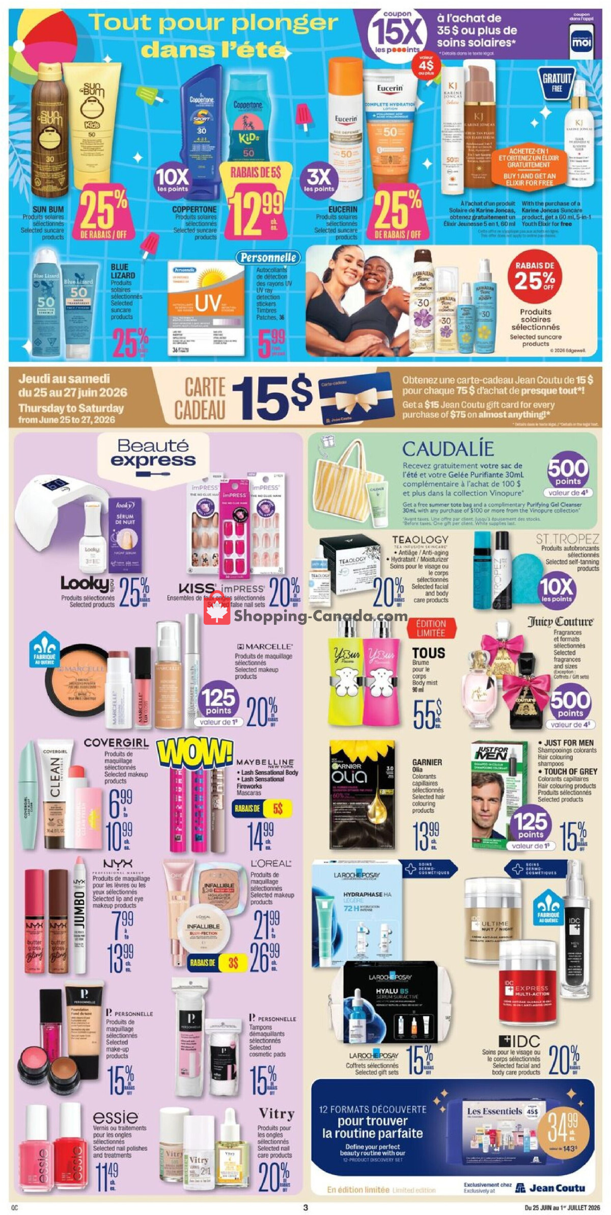 Jean Coutu Pharmacy flyer from Thursday June 25, 2026 to Wednesday July 1, 2026 - page 4