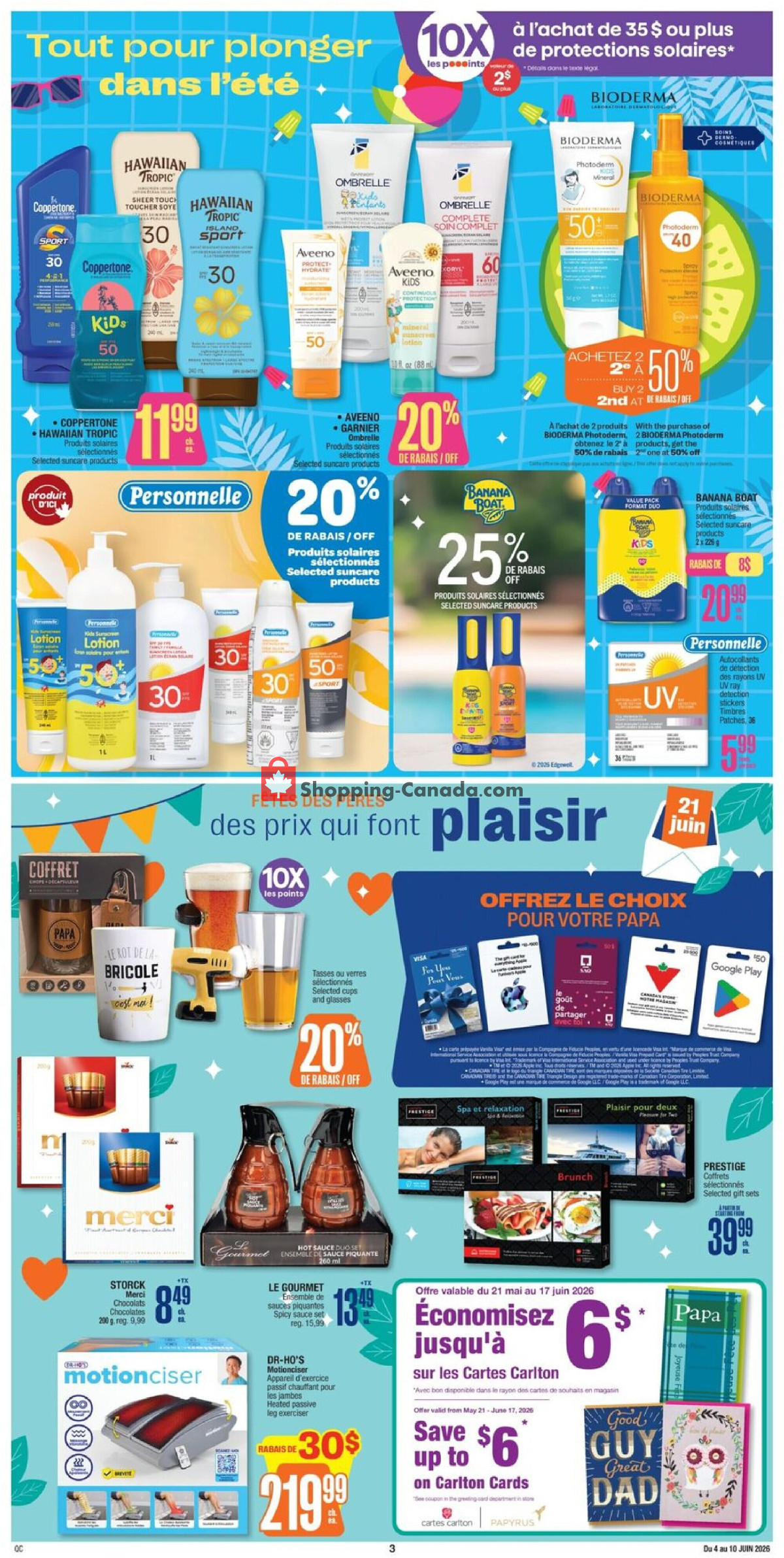 Jean Coutu Pharmacy flyer from Thursday June 4, 2026 to Wednesday June 10, 2026 - page 3