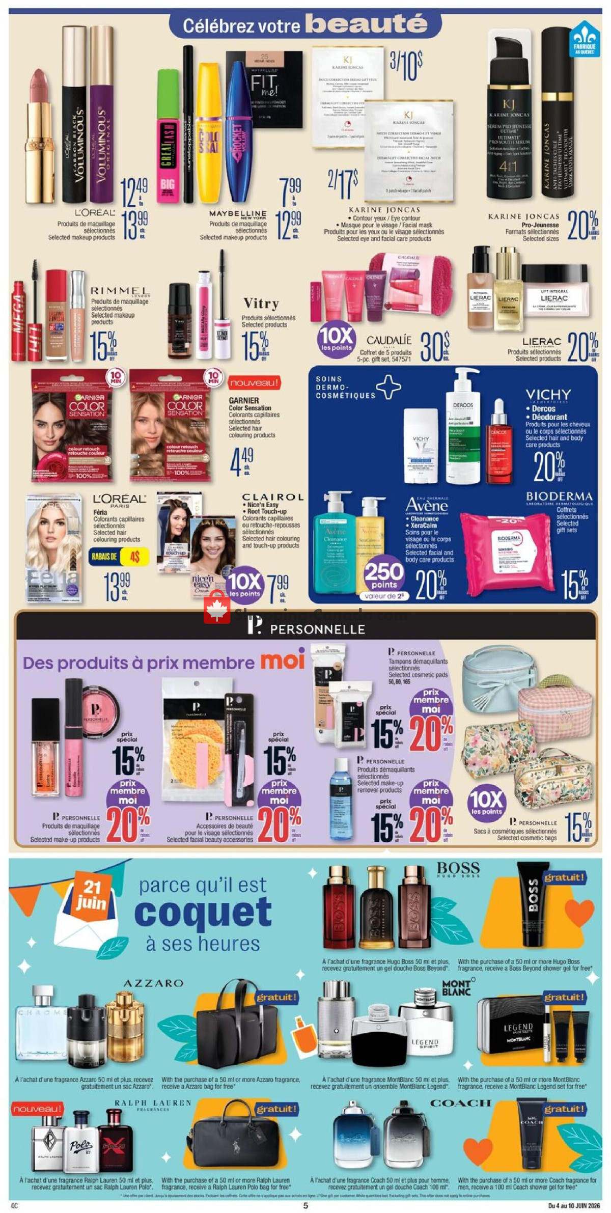 Jean Coutu Pharmacy flyer from Thursday June 4, 2026 to Wednesday June 10, 2026 - page 5