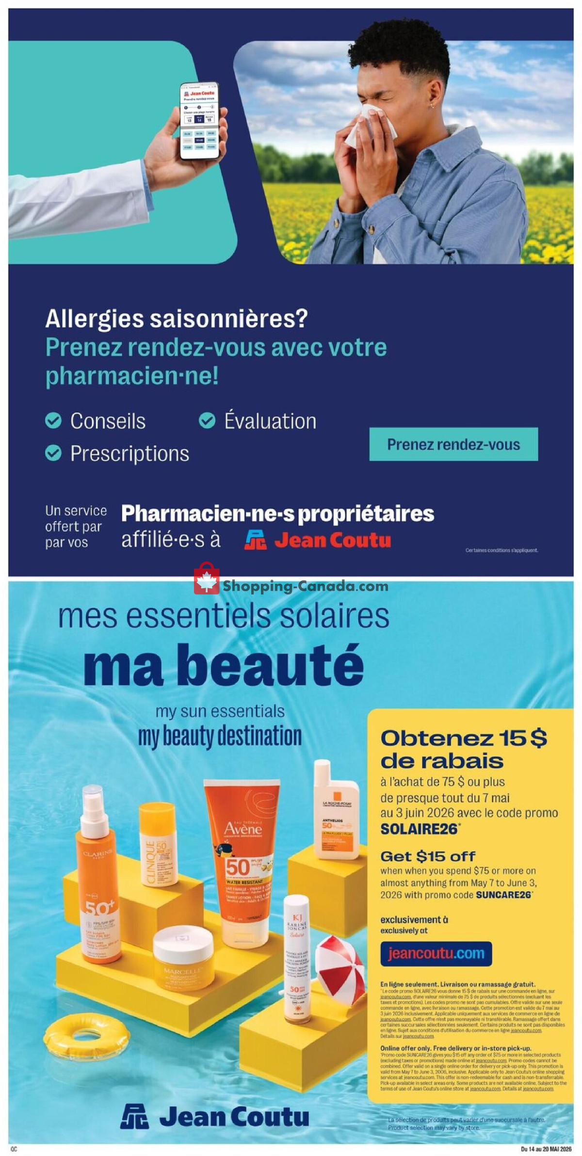 Jean Coutu Pharmacy flyer from Thursday May 14, 2026 to Wednesday May 20, 2026 - page 10