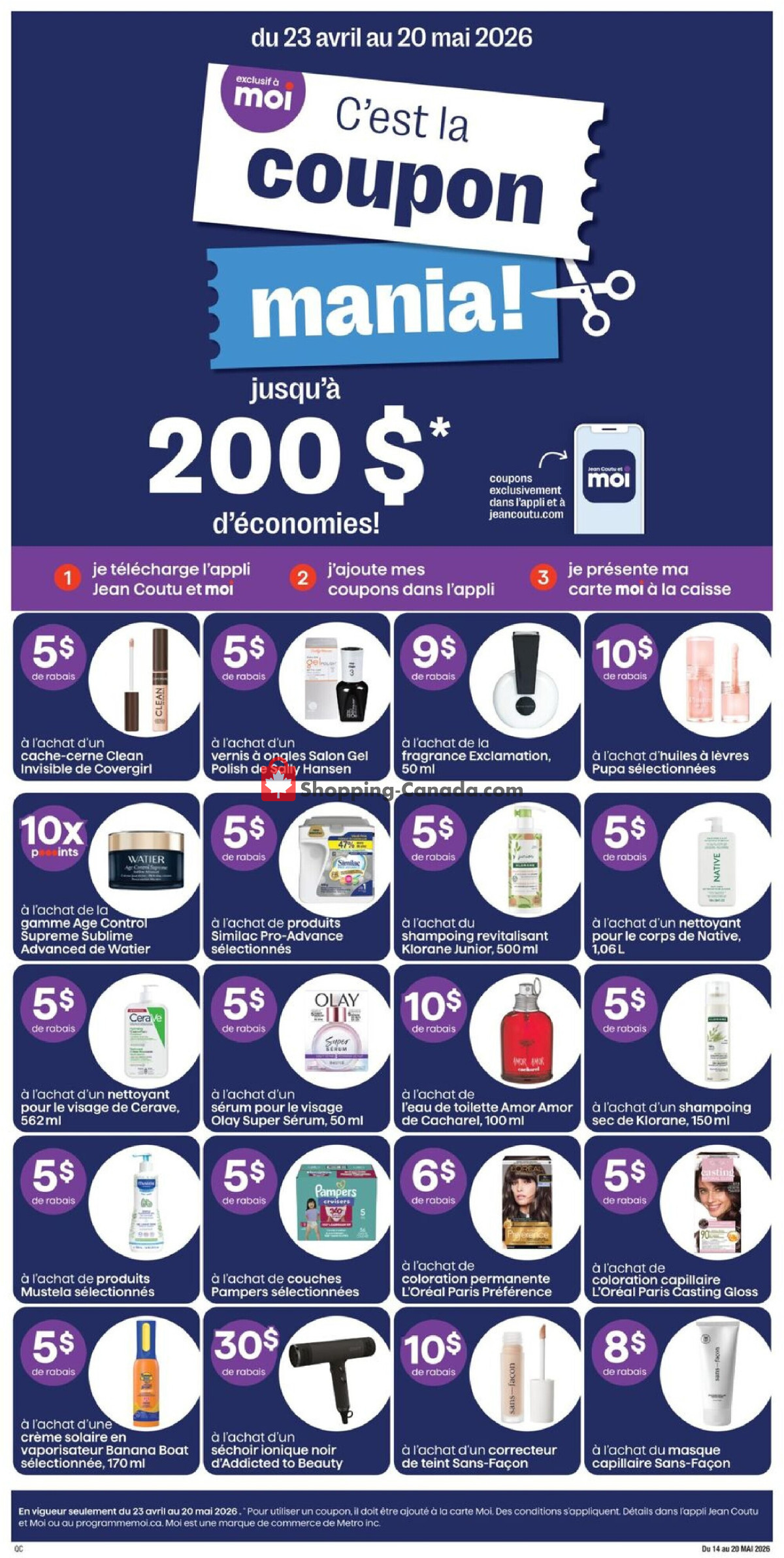 Jean Coutu Pharmacy flyer from Thursday May 14, 2026 to Wednesday May 20, 2026 - page 11