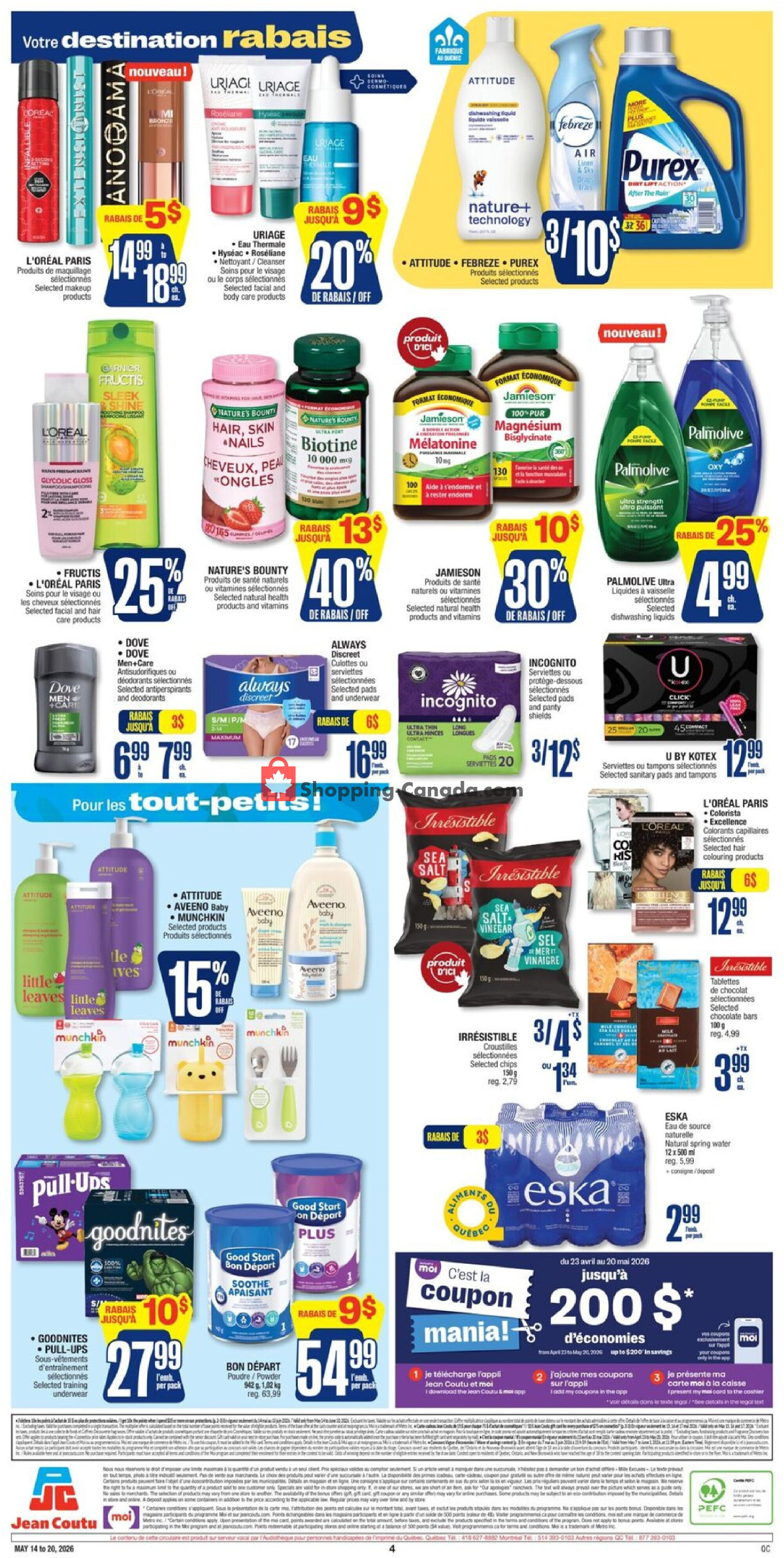 Jean Coutu Pharmacy flyer from Thursday May 14, 2026 to Wednesday May 20, 2026 - page 3