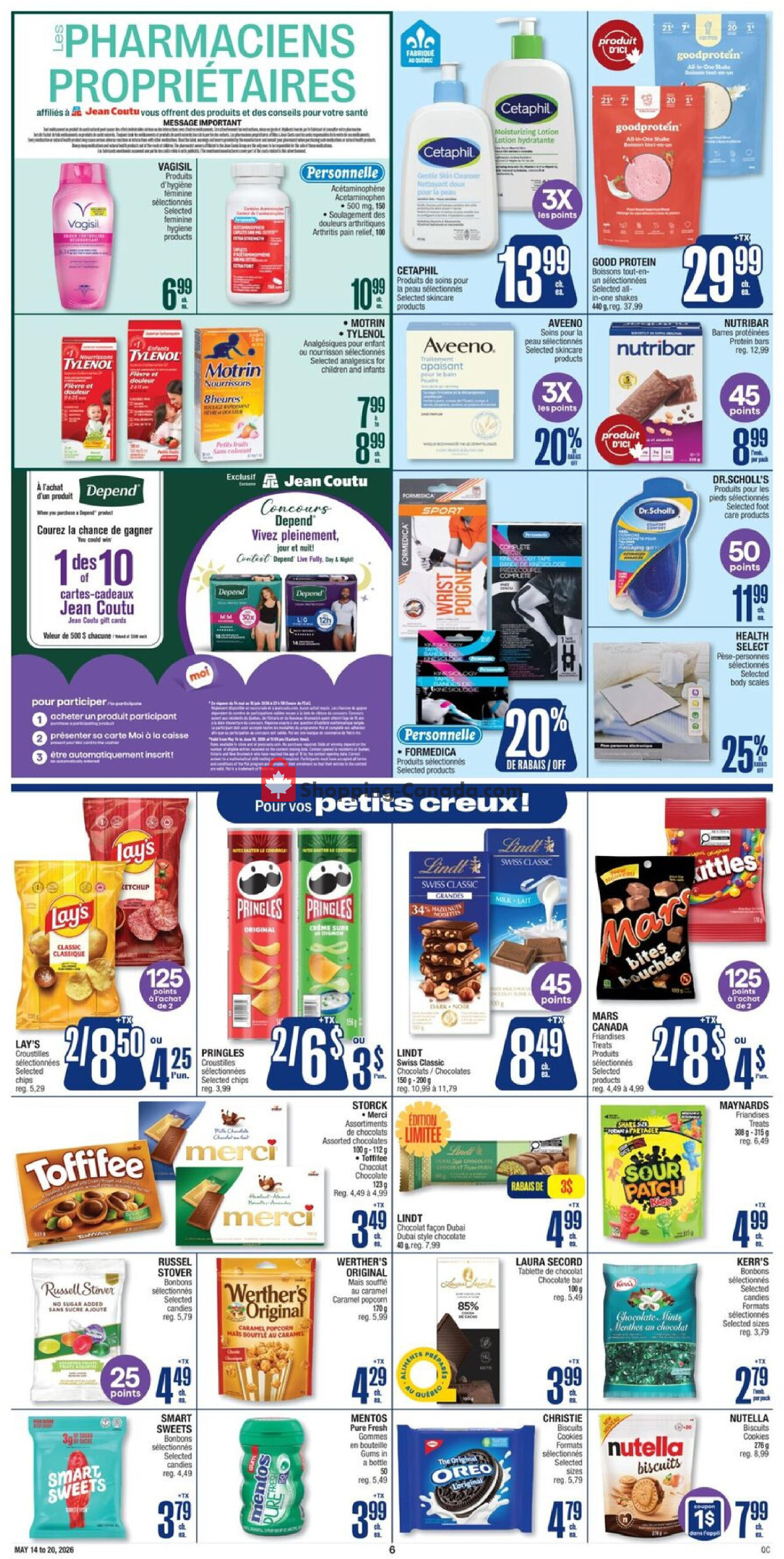 Jean Coutu Pharmacy flyer from Thursday May 14, 2026 to Wednesday May 20, 2026 - page 7