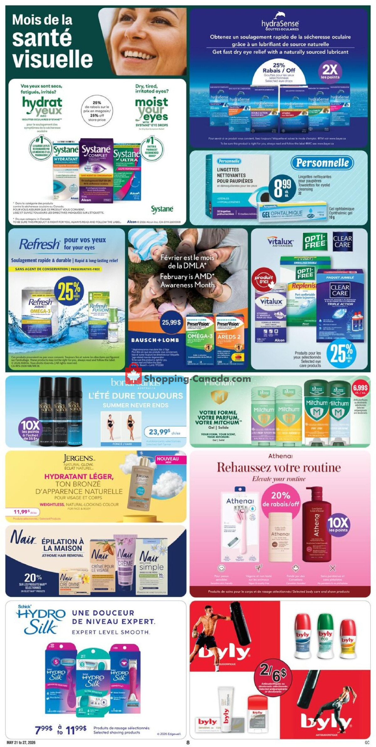 Jean Coutu Pharmacy flyer from Thursday May 21, 2026 to Wednesday May 27, 2026 - page 10