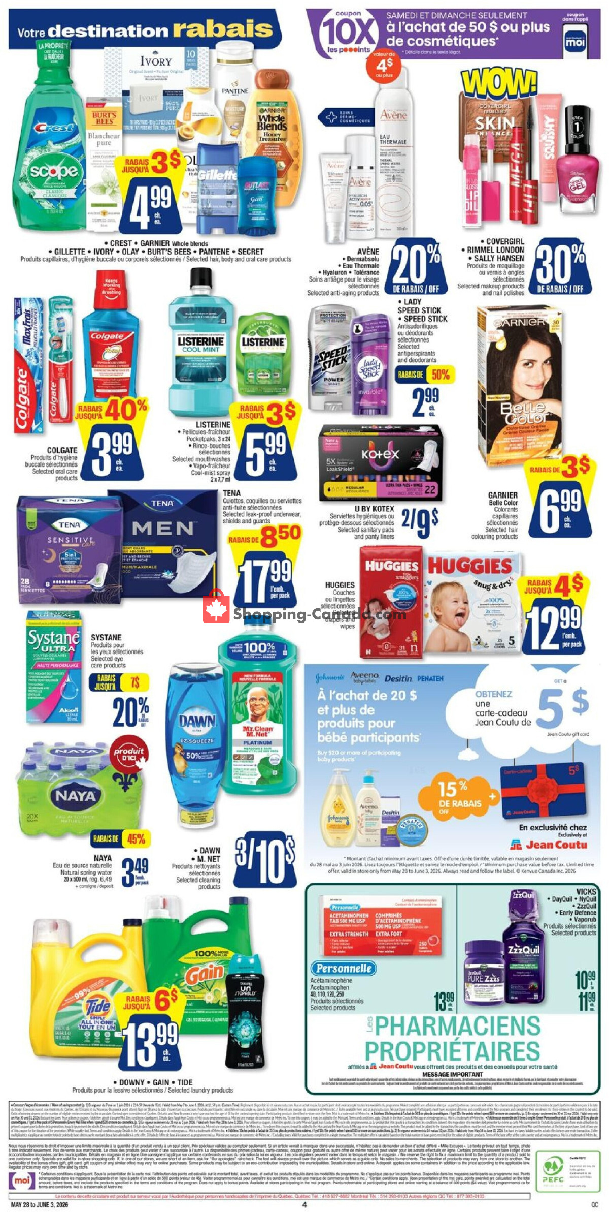 Jean Coutu Pharmacy flyer from Thursday May 28, 2026 to Wednesday June 3, 2026 - page 3
