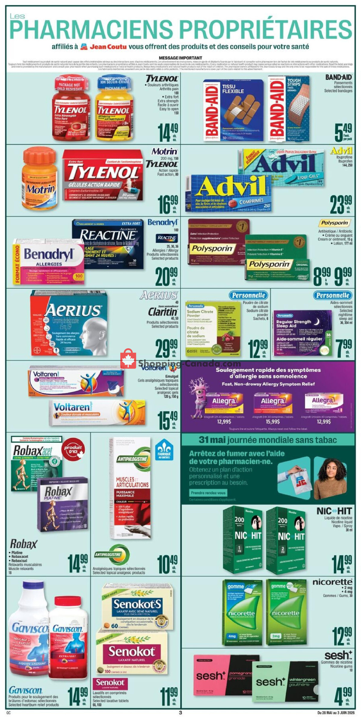 Jean Coutu Pharmacy flyer from Thursday May 28, 2026 to Wednesday June 3, 2026 - page 4