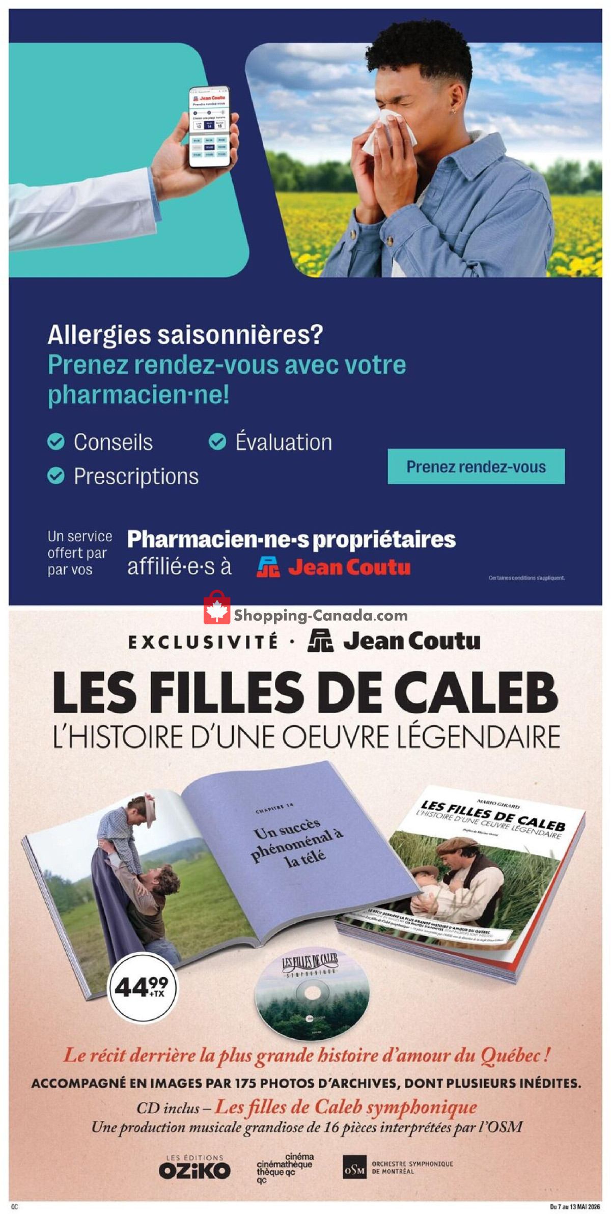 Jean Coutu Pharmacy flyer from Thursday May 7, 2026 to Wednesday May 13, 2026 - page 12