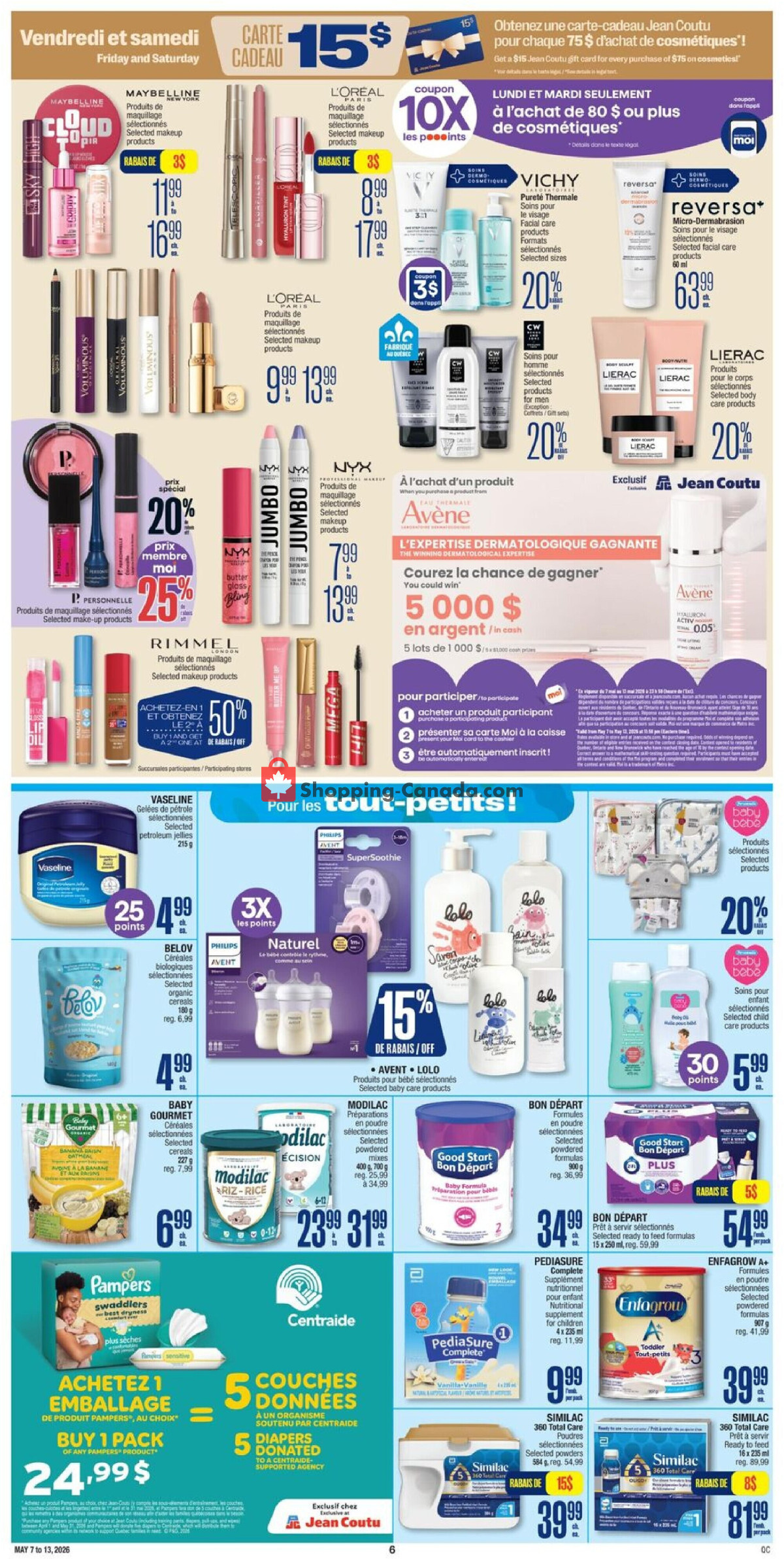 Jean Coutu Pharmacy flyer from Thursday May 7, 2026 to Wednesday May 13, 2026 - page 6