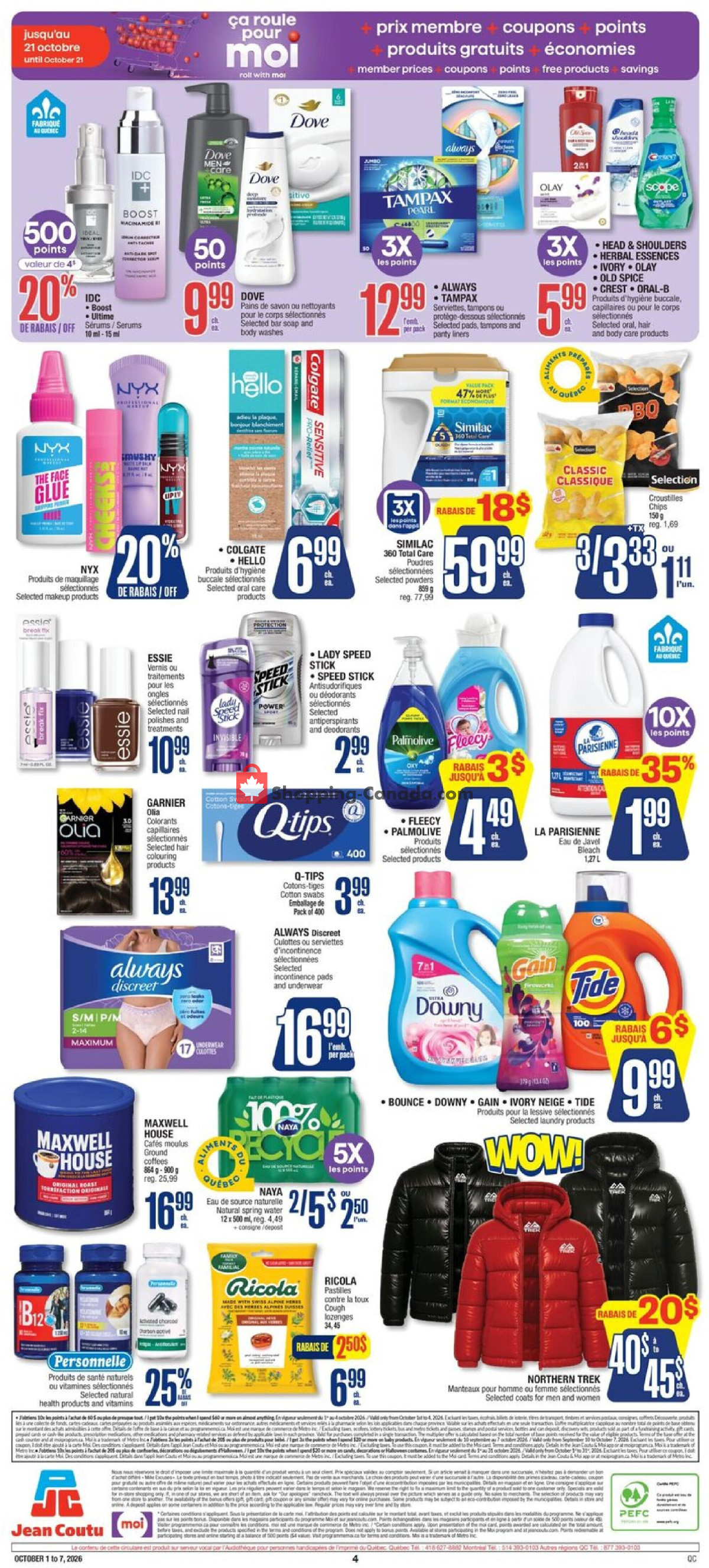 Jean Coutu Pharmacy flyer from Thursday October 1, 2026 to Wednesday October 7, 2026 - page 2
