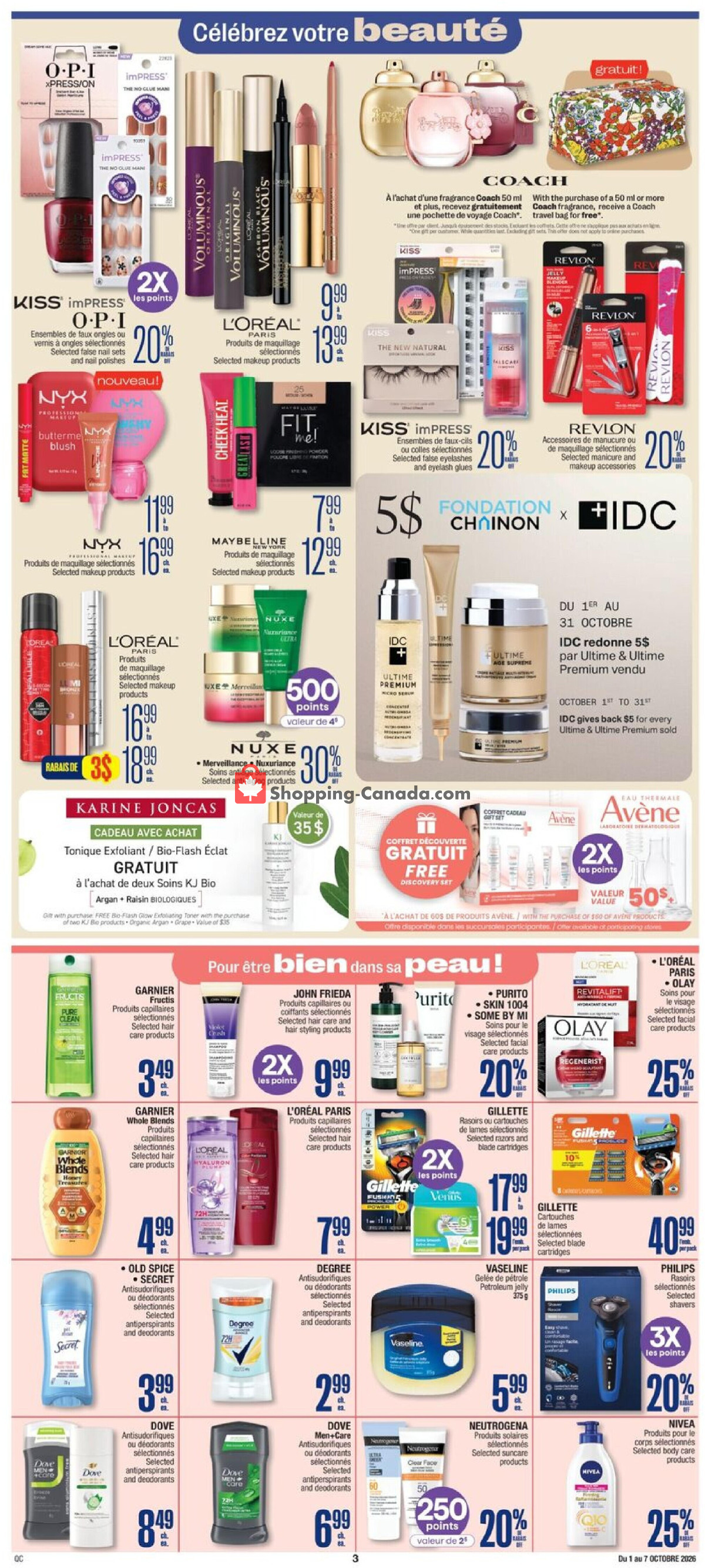 Jean Coutu Pharmacy flyer from Thursday October 1, 2026 to Wednesday October 7, 2026 - page 4