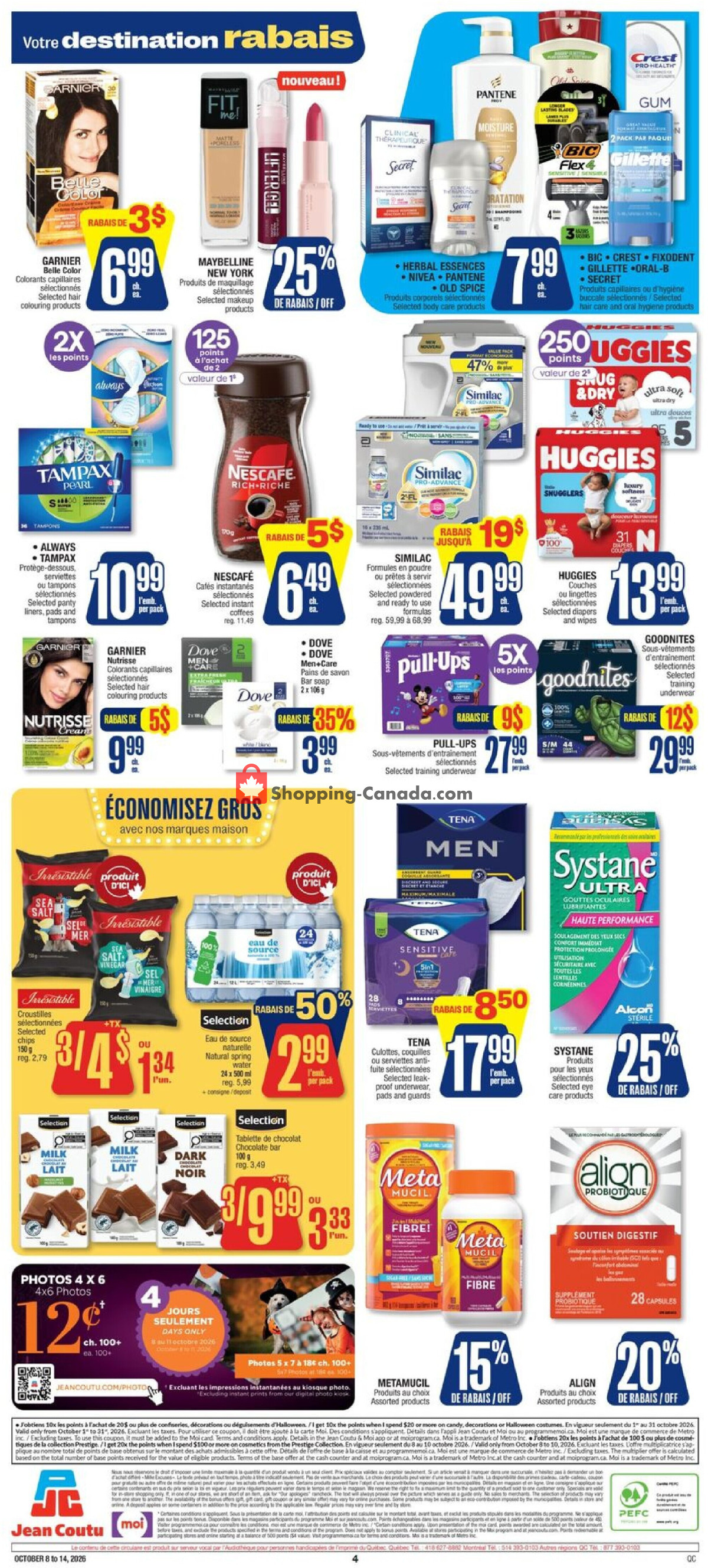 Jean Coutu Pharmacy flyer from Thursday October 8, 2026 to Wednesday October 14, 2026 - page 3
