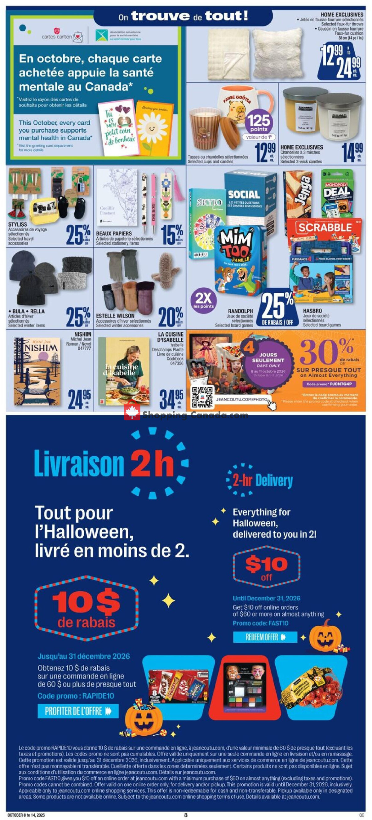 Jean Coutu Pharmacy flyer from Thursday October 8, 2026 to Wednesday October 14, 2026 - page 9