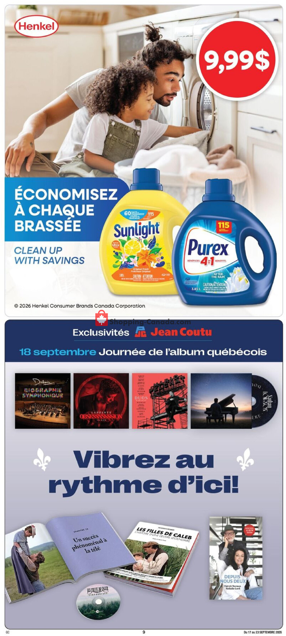 Jean Coutu Pharmacy flyer from Thursday September 17, 2026 to Wednesday September 23, 2026 - page 10