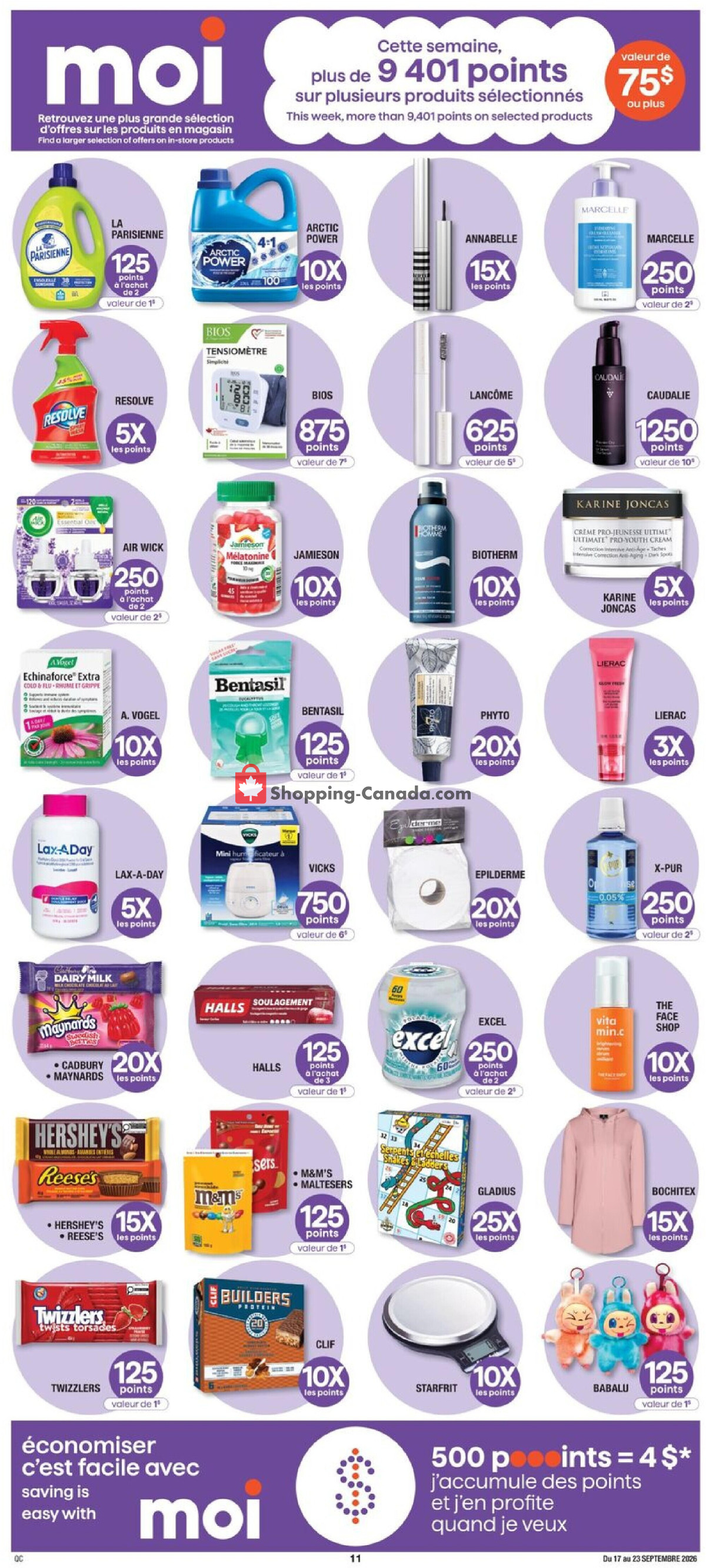 Jean Coutu Pharmacy flyer from Thursday September 17, 2026 to Wednesday September 23, 2026 - page 11