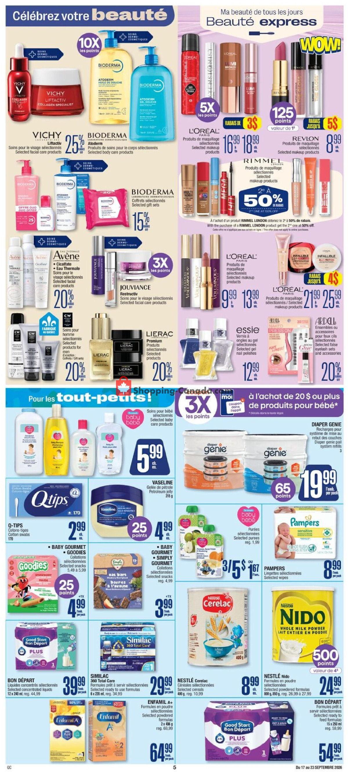 Jean Coutu Pharmacy flyer from Thursday September 17, 2026 to Wednesday September 23, 2026 - page 6