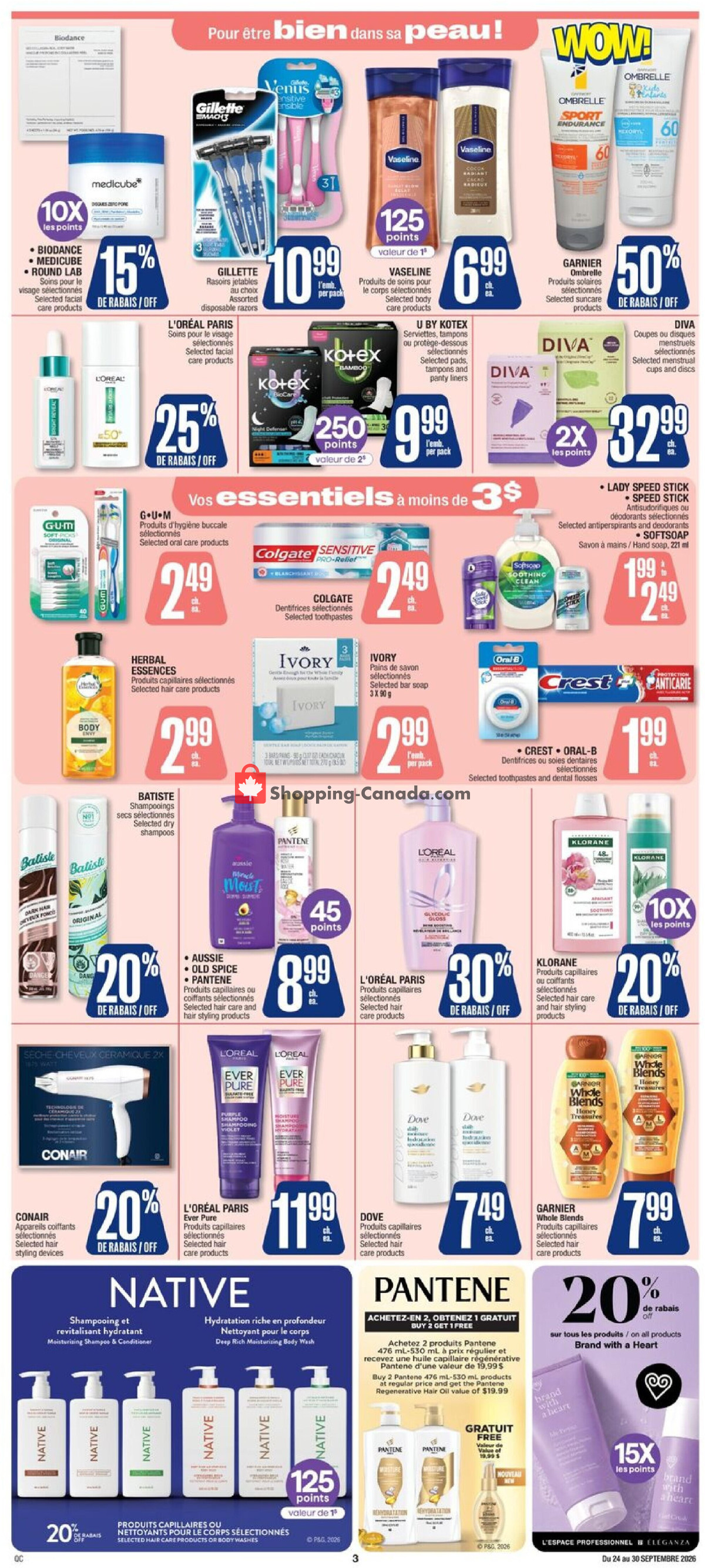 Jean Coutu Pharmacy flyer from Thursday September 24, 2026 to Wednesday September 30, 2026 - page 4