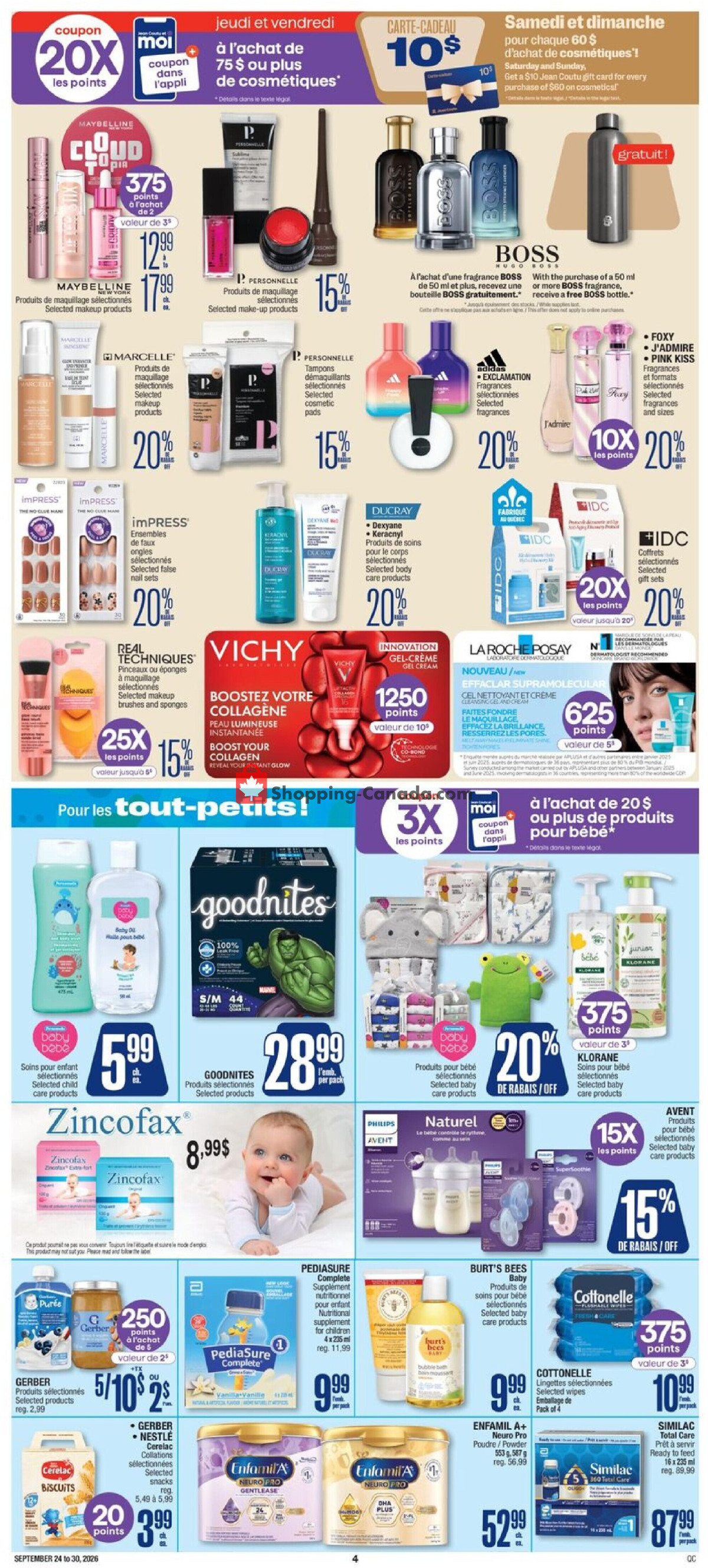 Jean Coutu Pharmacy flyer from Thursday September 24, 2026 to Wednesday September 30, 2026 - page 5