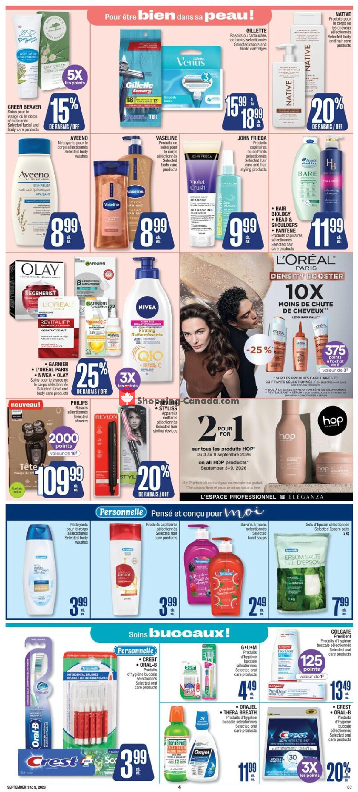 Jean Coutu Pharmacy flyer from Thursday September 3, 2026 to Wednesday September 9, 2026 - page 5