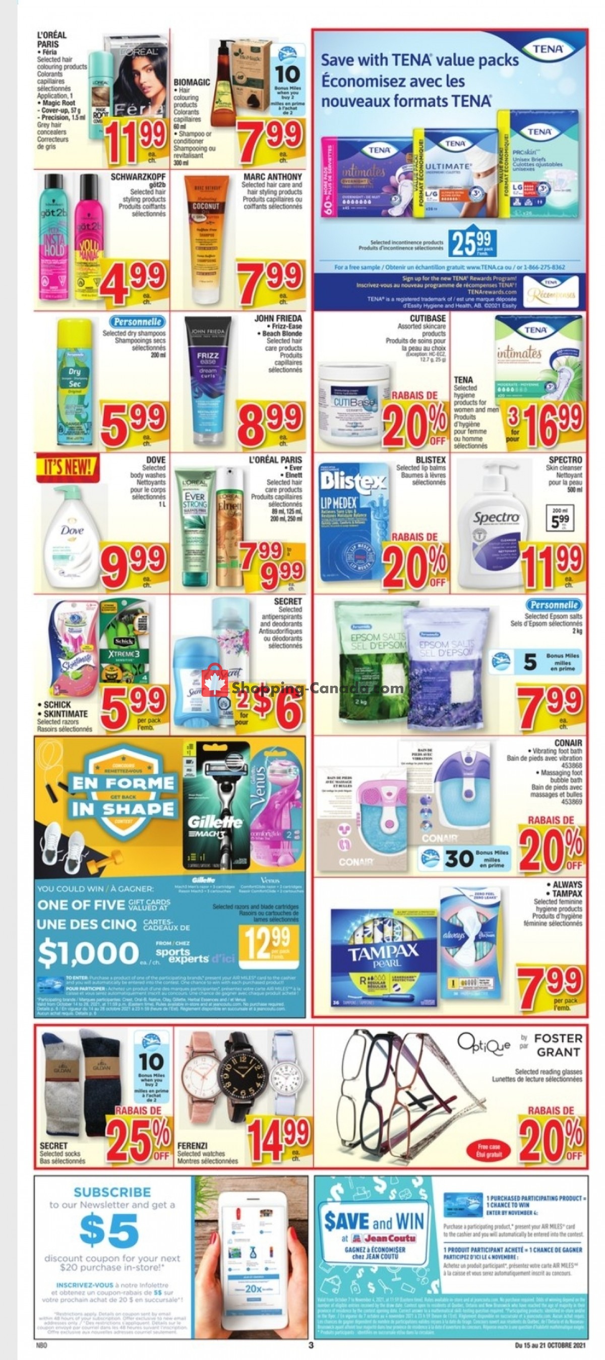 Jean Coutu Pharmacy flyer from Friday October 15, 2021 to Thursday October 21, 2021 - page 5